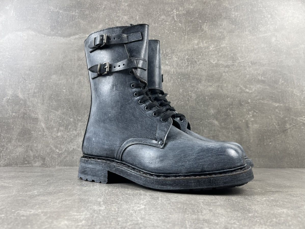 Vintage Vintage Military Combat Avant Garde Opium White Custom Boots Size US 8 / EU 41 - 2 Thumbnail