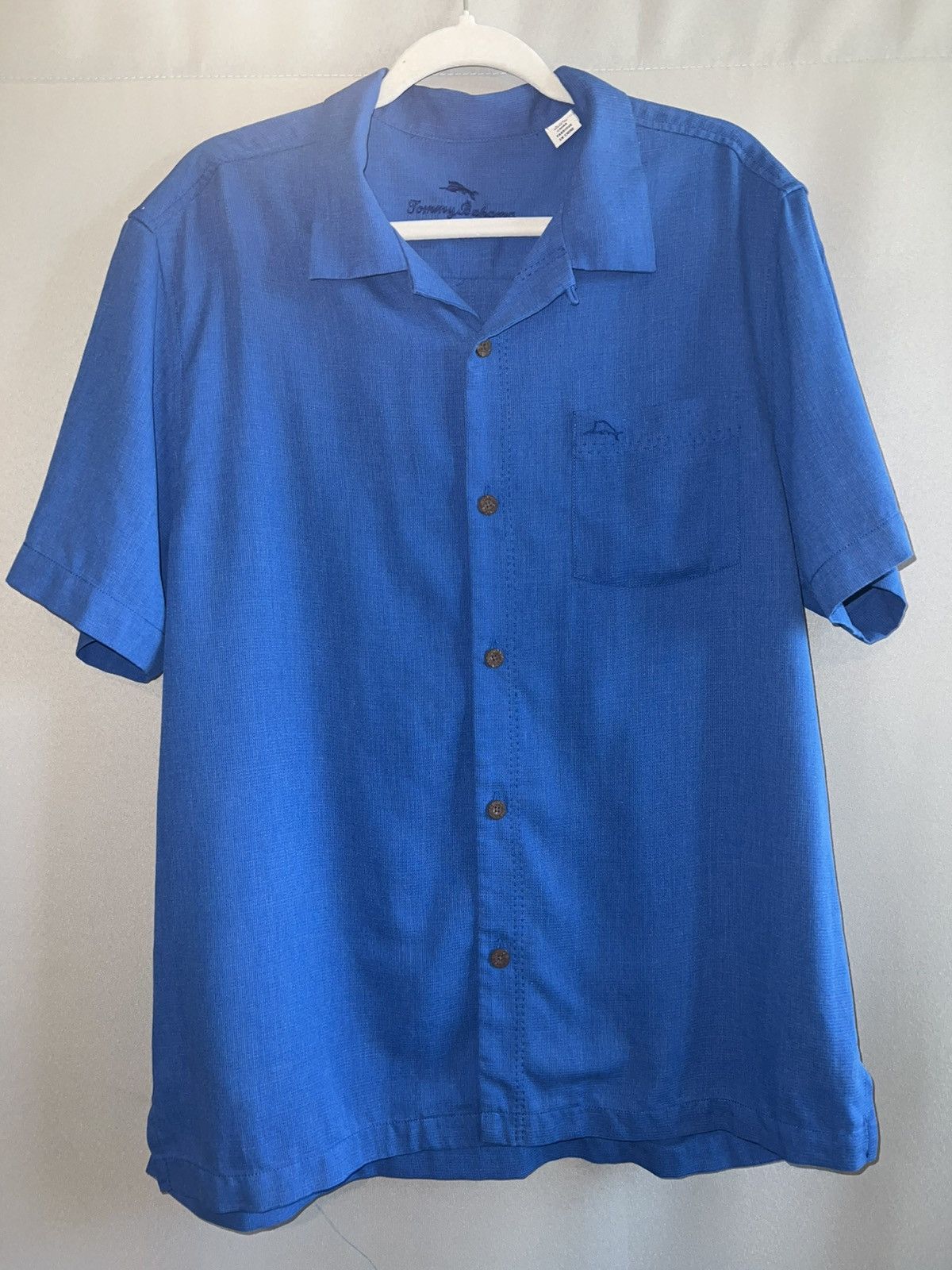 Tommy Bahama Tommy Bahama IslandZone Silk Blend Shirt Blue Men's Large Size US L / EU 52-54 / 3 - 1 Thumbnail