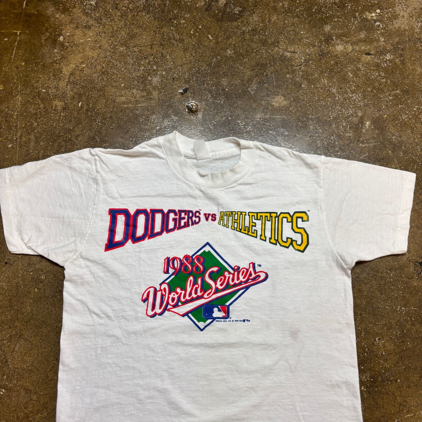 MLB × Vintage Vintage 1988 Dodgers vs Athletics World Series Shirt Men's M Size US M / EU 48-50 / 2 - 2 Thumbnail