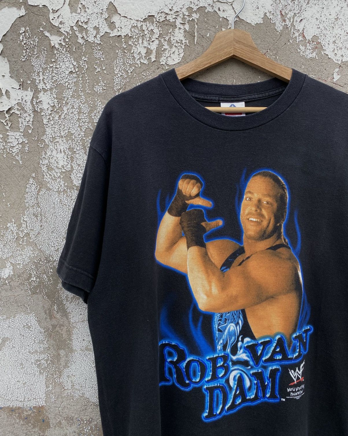 “RARE” Vintage 2001 Rob Van Dam Wrestling Tee