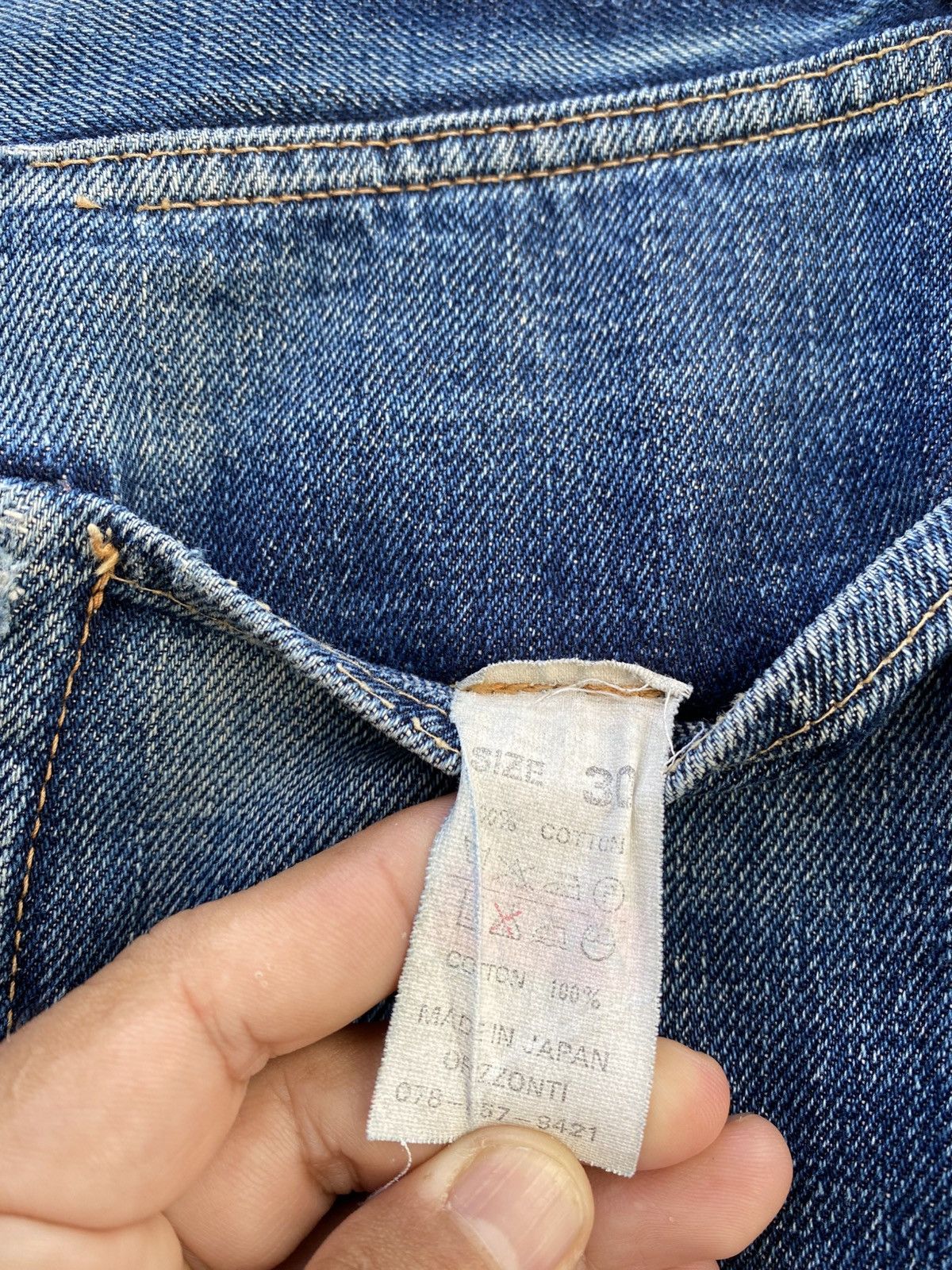 Denime W30x30 Vintage denime redline toyo enterprise made in JAPAN Size US 30 / EU 46 - 8 Thumbnail