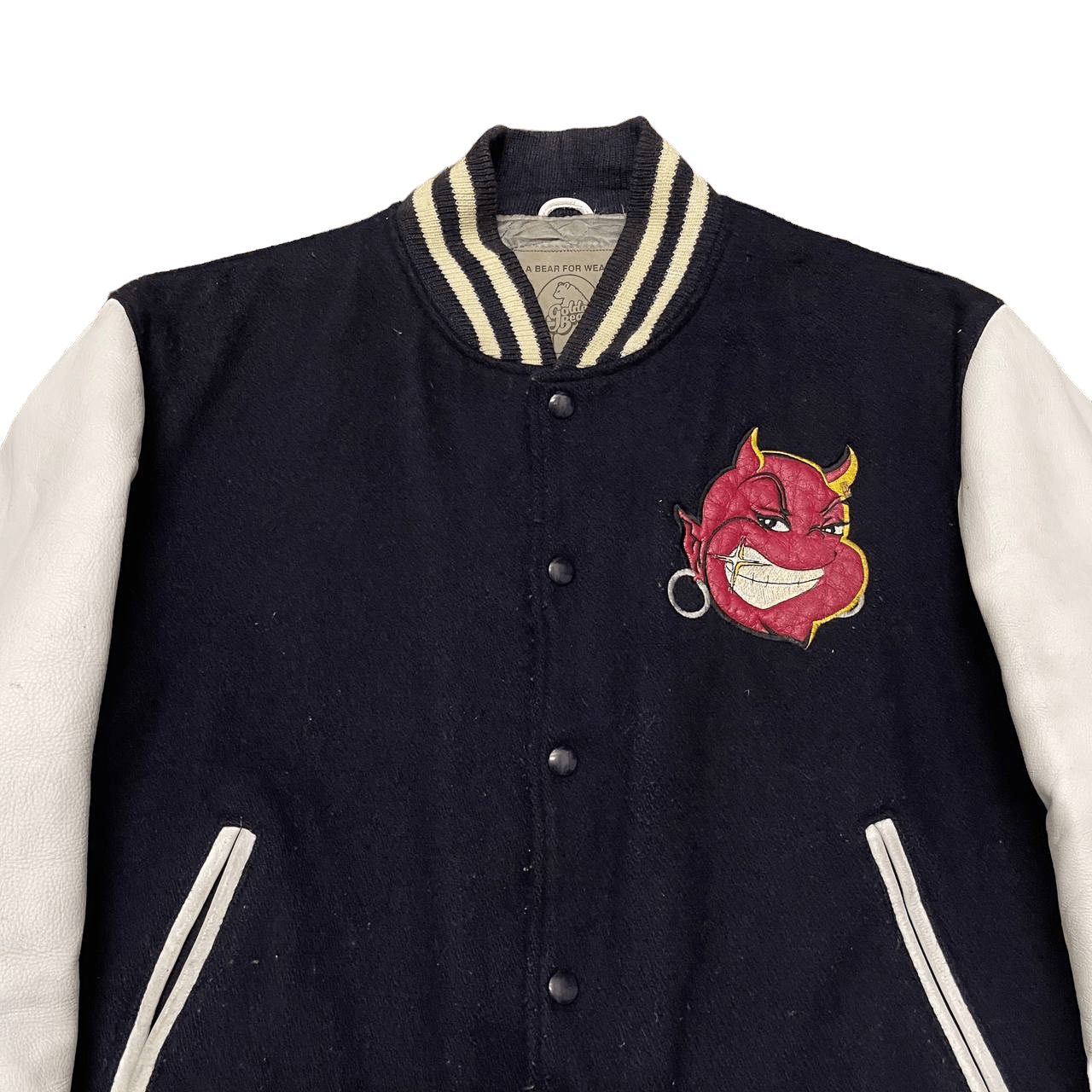 Golden Bear Vintage Golden Bear Devil Group Varisty Jacket Wool Leather Size US M / EU 48-50 / 2 - 2 Thumbnail