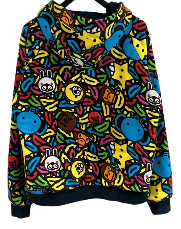Bape Bape Safari Baby Milo Friends Reversible Hoodie Size US L / EU 52-54 / 3 - 6 Thumbnail