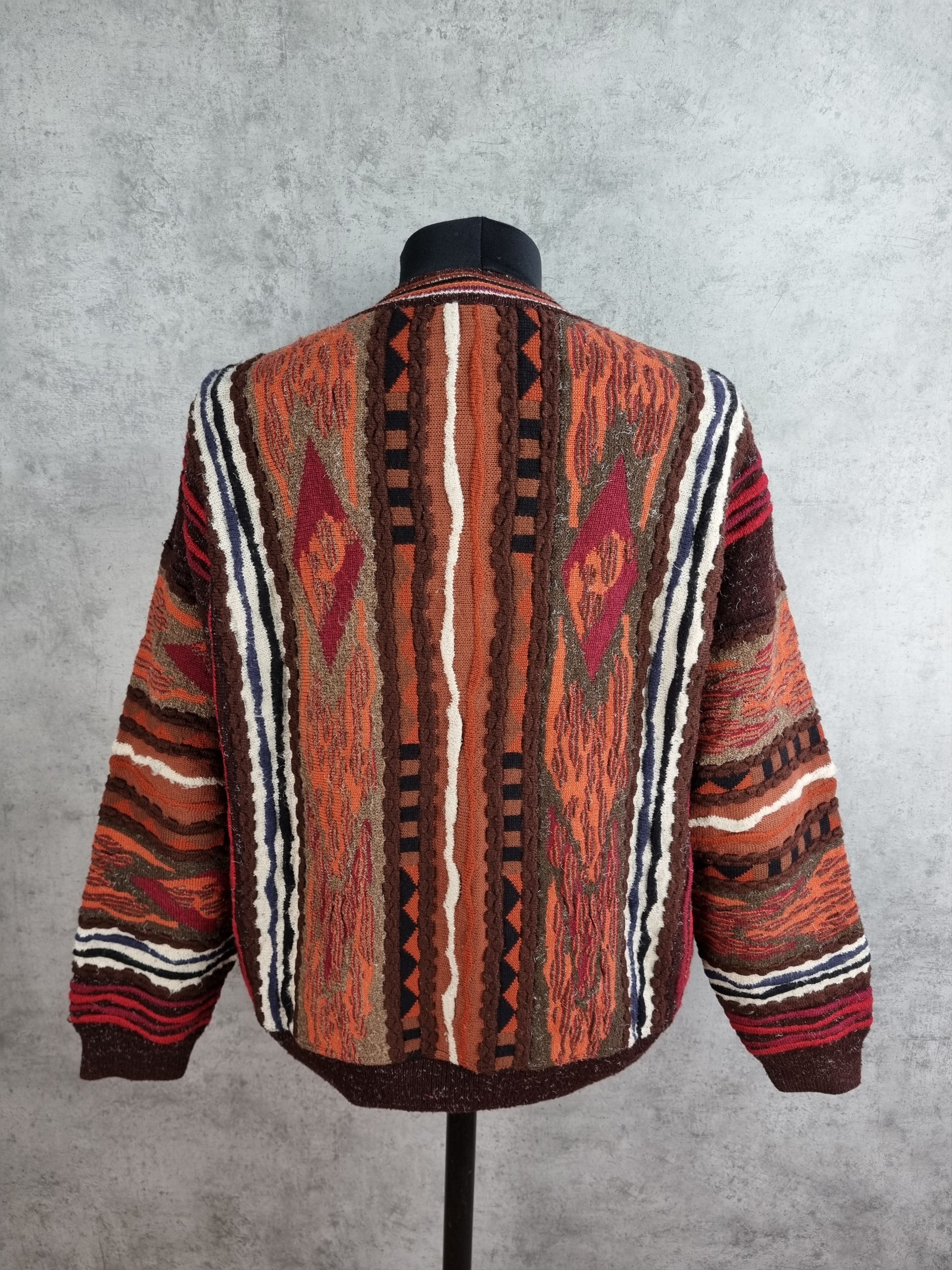Vintage Baffo Coogi Knitted Sweater Carlo Colucci Style Size US L / EU 52-54 / 3 - 8 Thumbnail