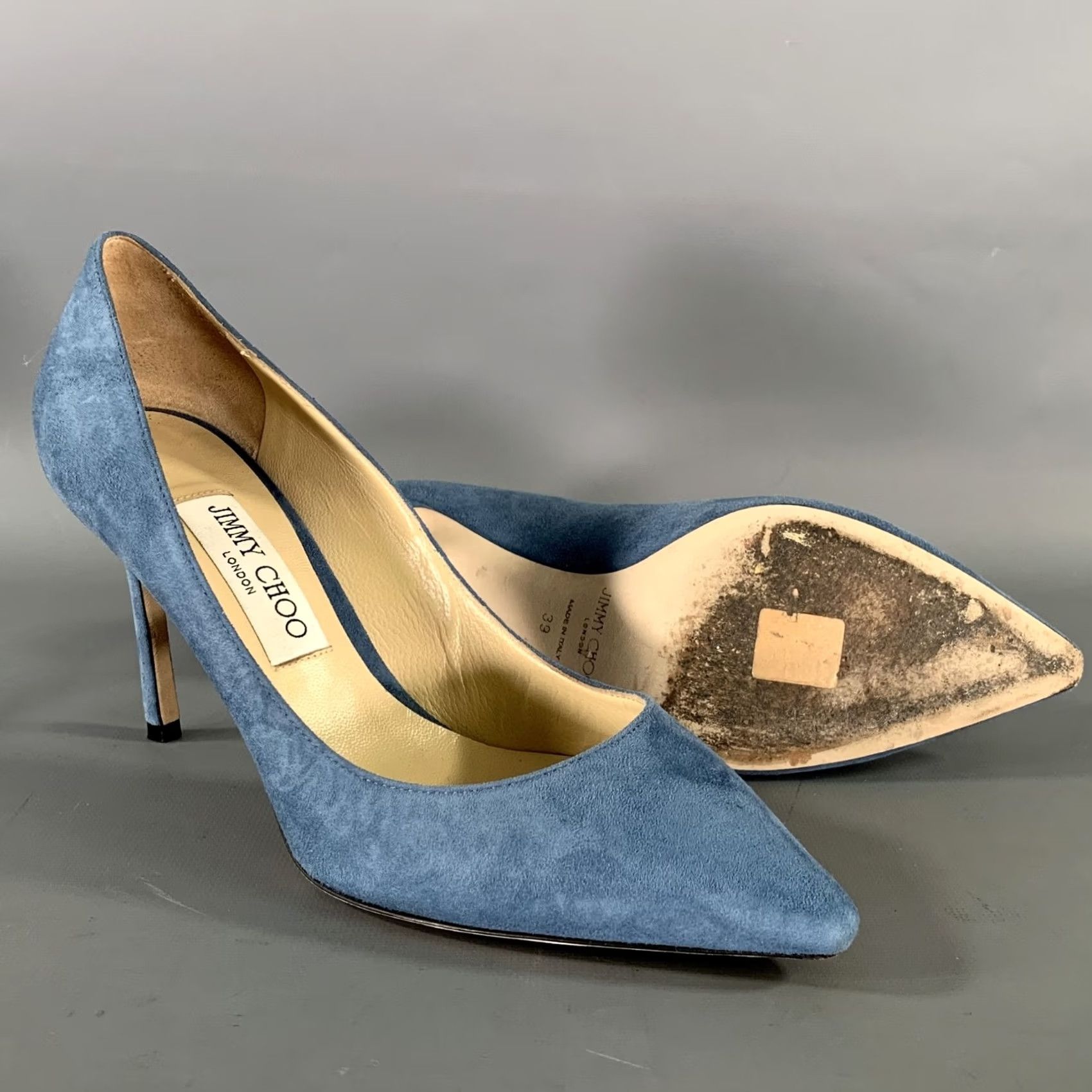 Jimmy Choo JIMMY CHOO Blue Suede Pumps Size 9 Womens J0001474039 Size US 9 / IT 39 - 5 Thumbnail