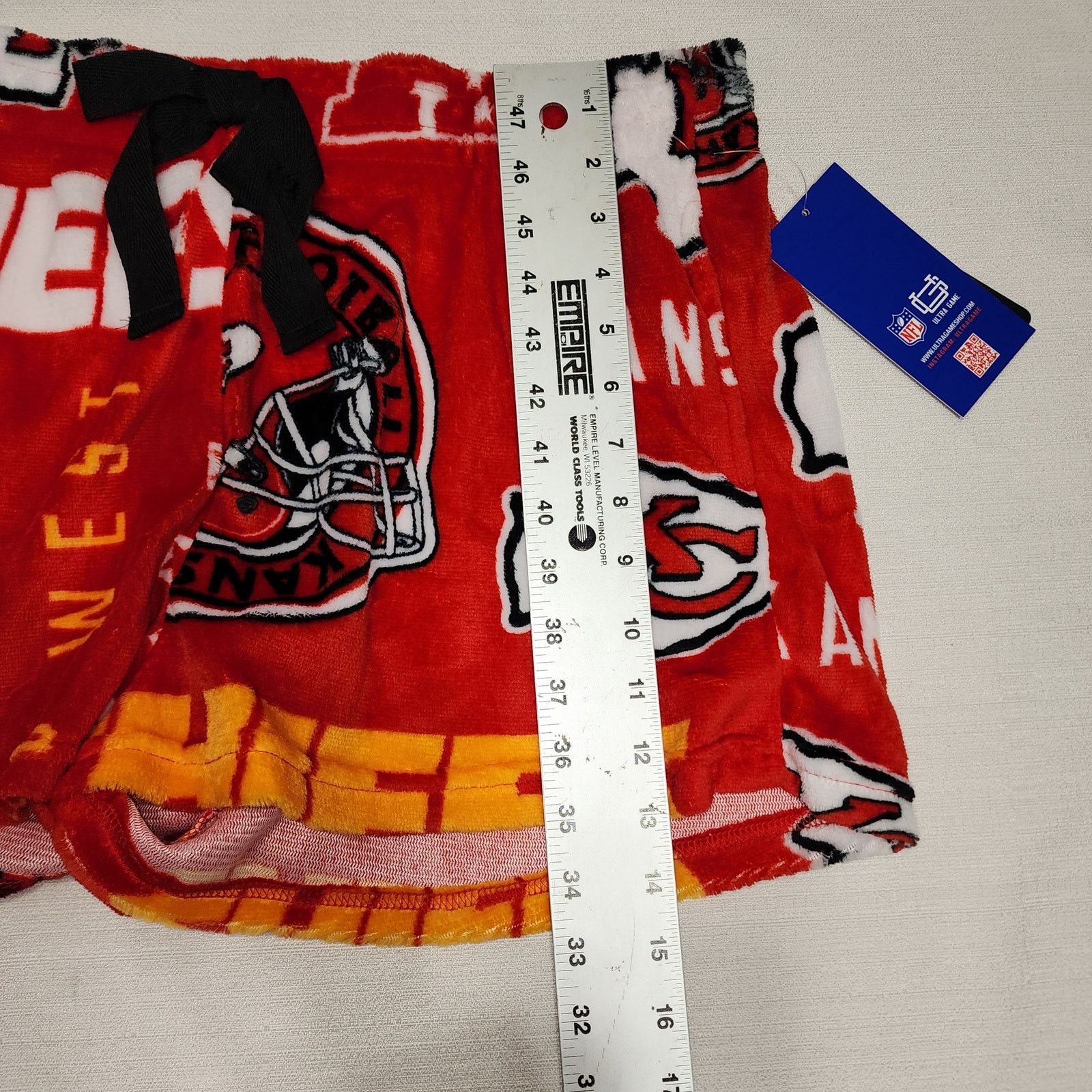 NFL Kansas city chief fleeced pajamas shorts women's XL NWT Size 34" / US 12 / IT 48 - 4 Thumbnail