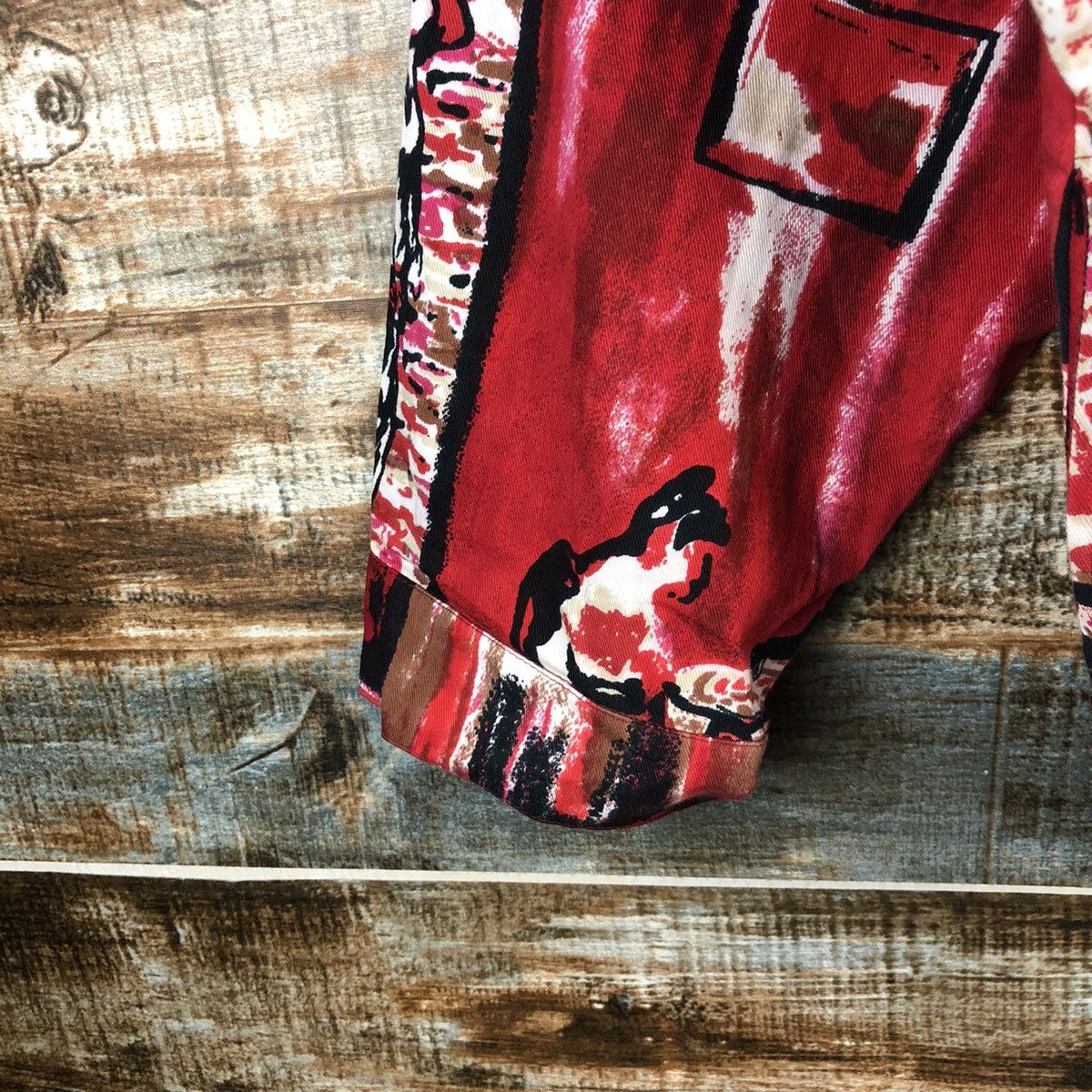 GRAFF DLL Graff Art vintage painter Red Shirt #A2554 Size US XXL / EU 58 / 5 - 8 Thumbnail