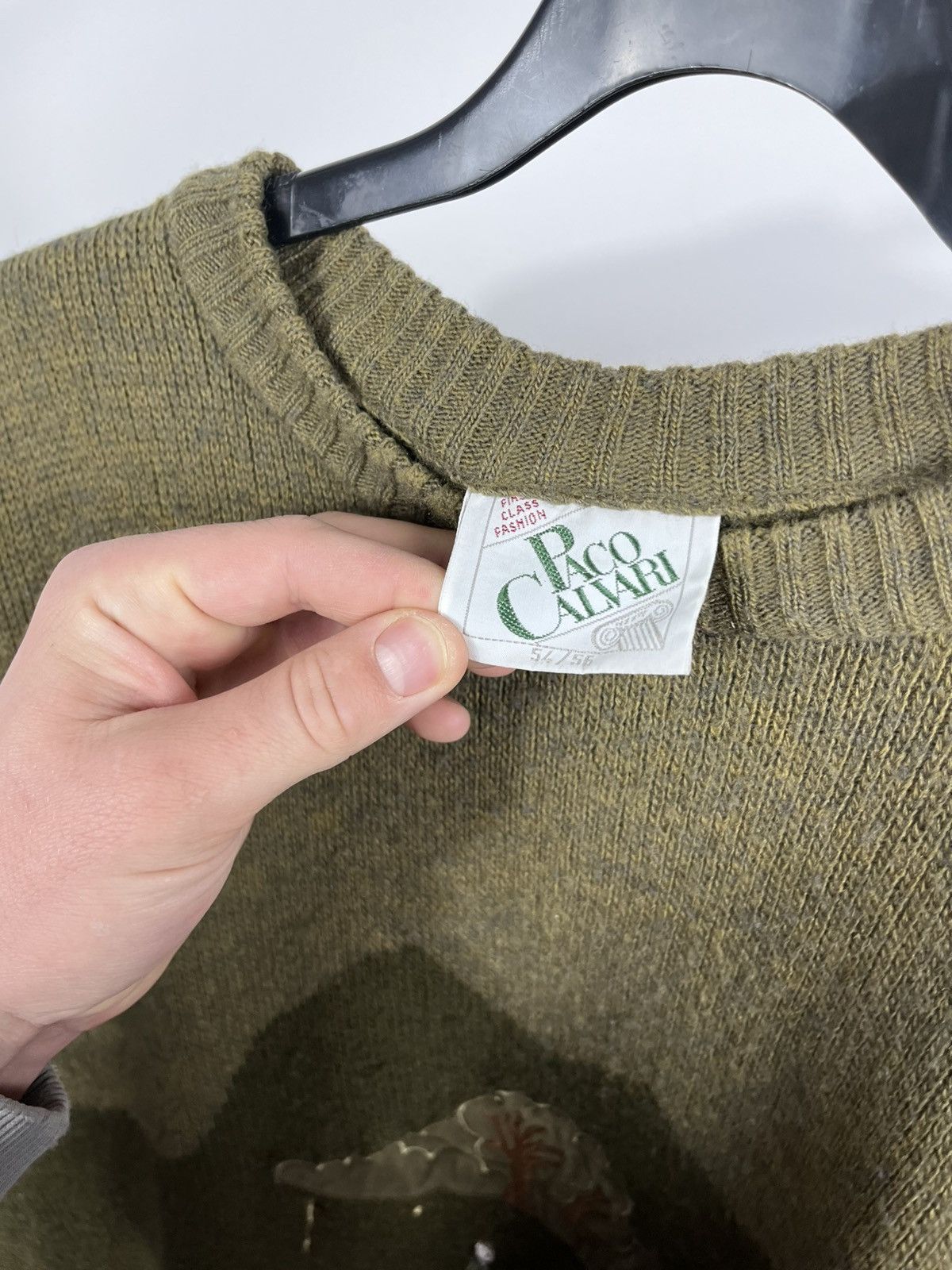Other Vintage Paco Calvari Golf Sweater Wool Golf Scene Knit L Size US L / EU 52-54 / 3 - 6 Thumbnail