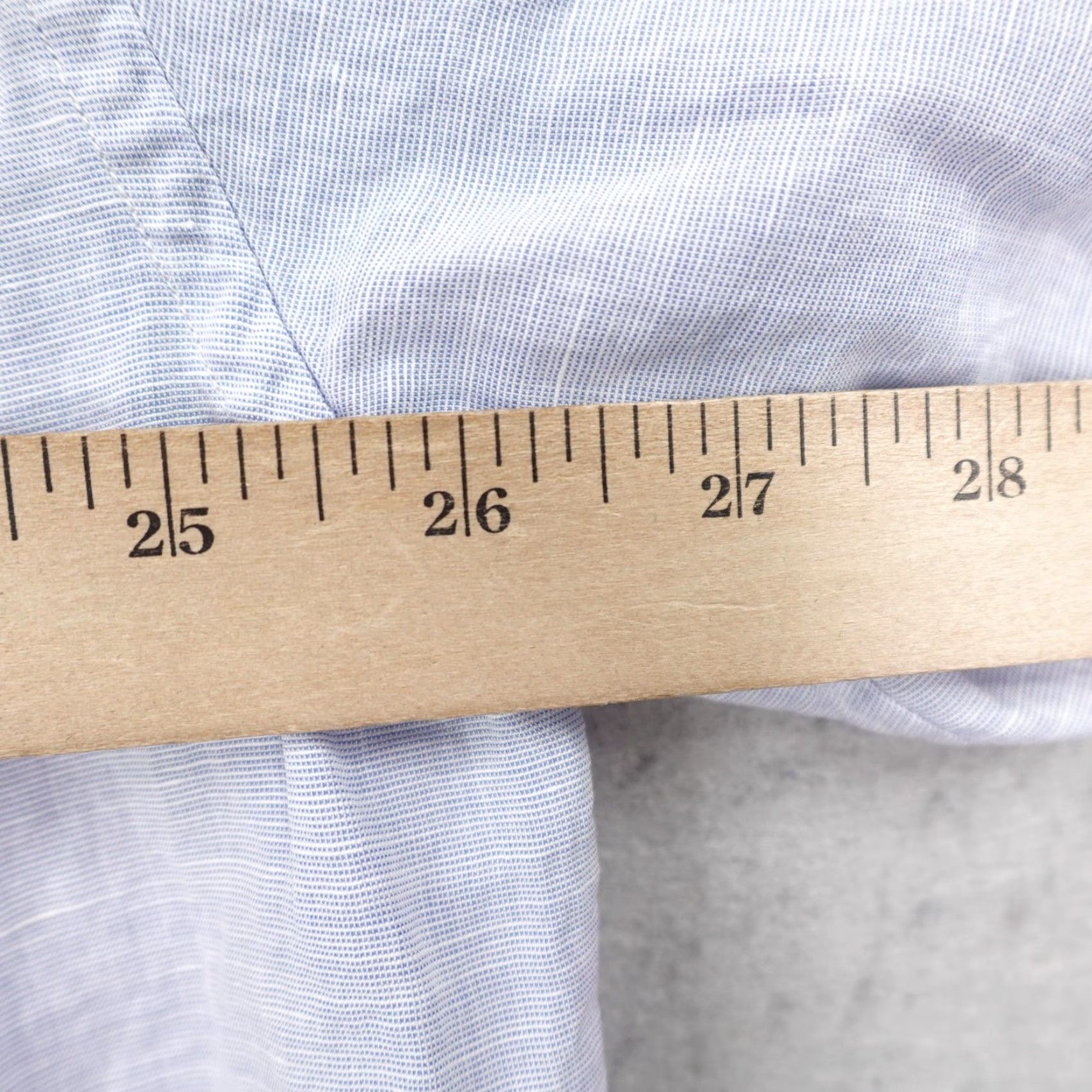Vintage VINTAGE Solemare Maus & Hoffman Shirt Mens XL Blue Linen Blend Button Front Made Italy Size US XL / EU 56 / 4 - 7 Thumbnail