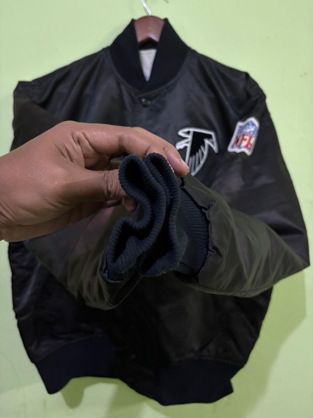 NFL × Starter VTG 80’s Atlanta Falcons Jacket Design NFL Jacket Size US L / EU 52-54 / 3 - 14 Thumbnail