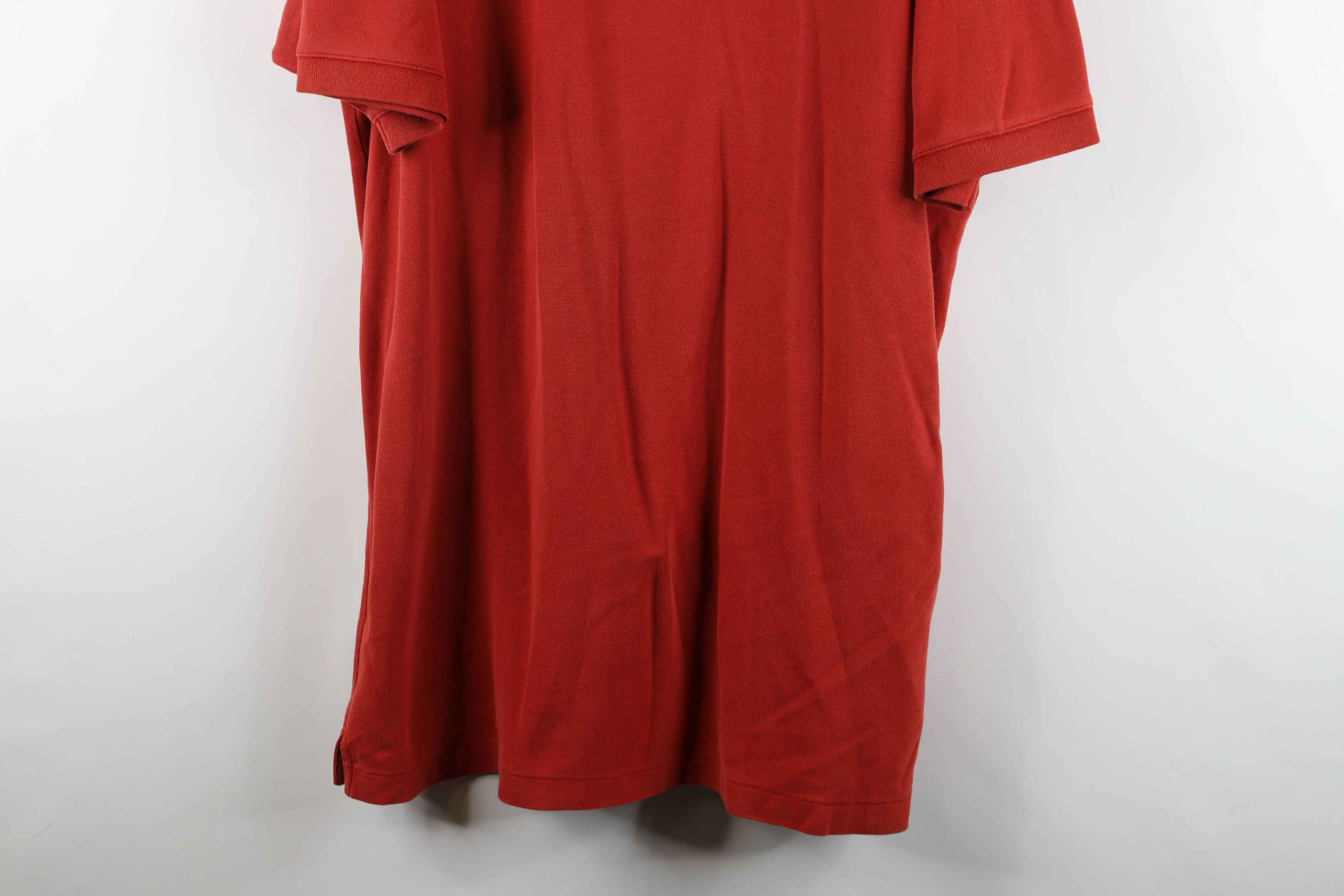 Patagonia × Vintage Vintage Patagonia Spell Out Organic Cotton Polo Shirt Red Size US XXL / EU 58 / 5 - 3 Thumbnail
