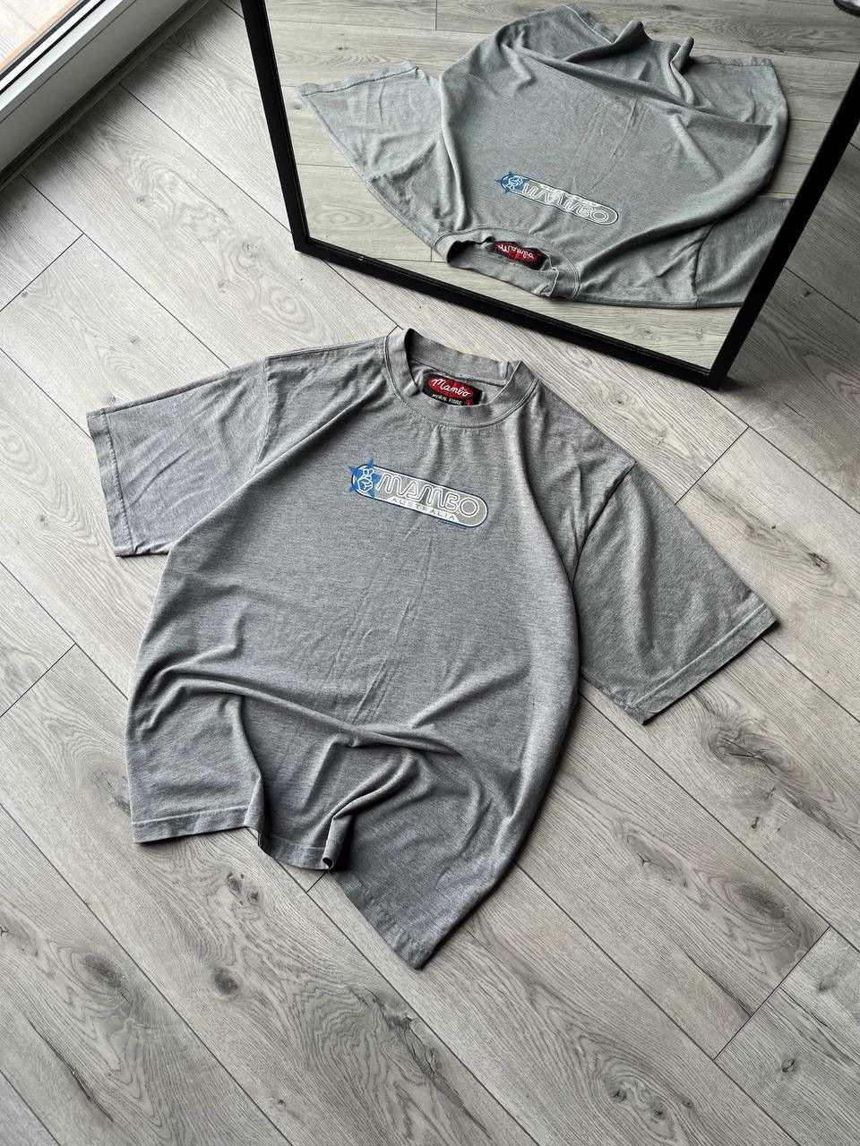 Mambo × Vintage Vintage Mambo Moral Fibre Grey Boxy T-shirt Y2K L Size US L / EU 52-54 / 3 - 3 Thumbnail