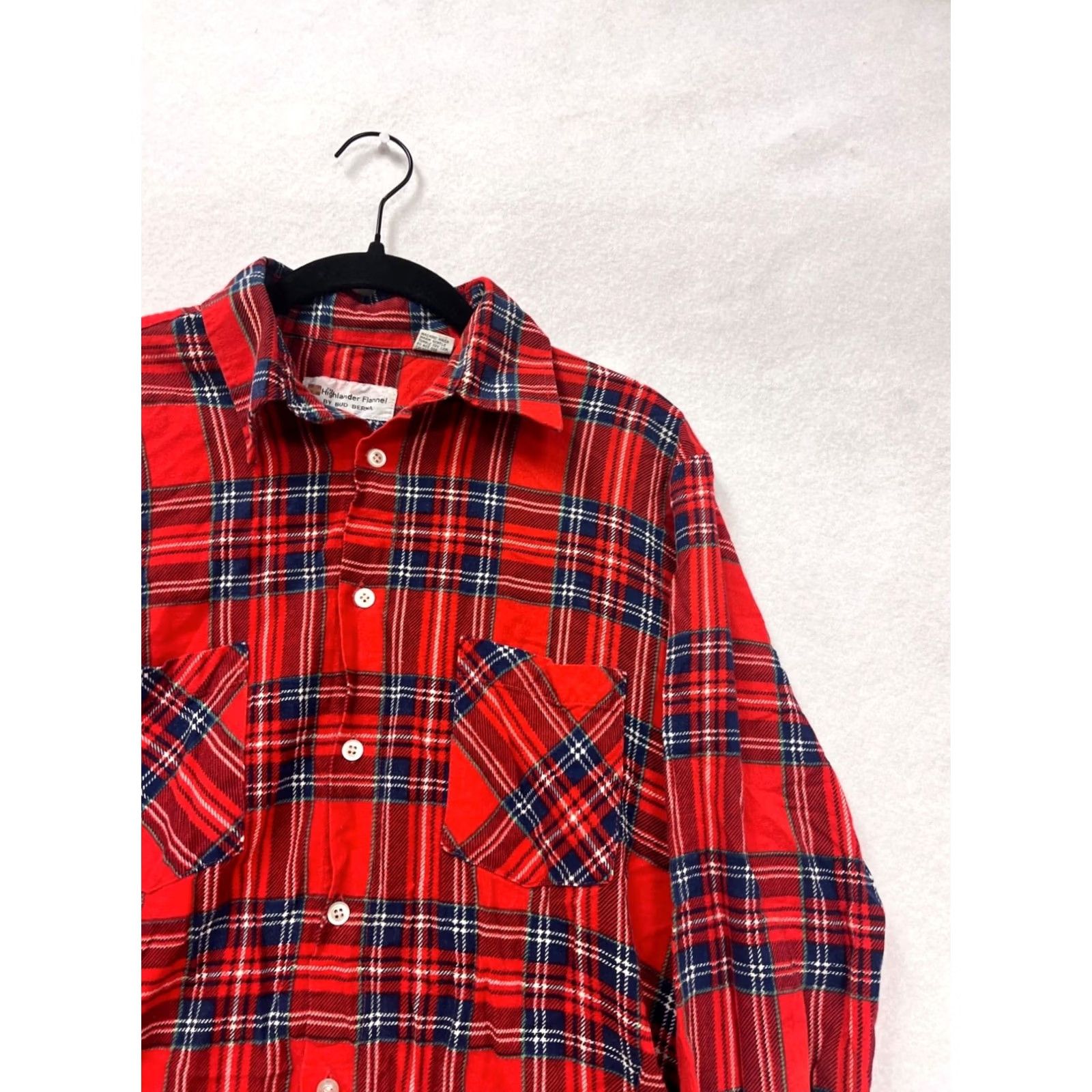 Vintage VINTAGE Highlander Shirt Plaid Flannel Button-Down M Red Mens Size US M / EU 48-50 / 2 - 5 Thumbnail