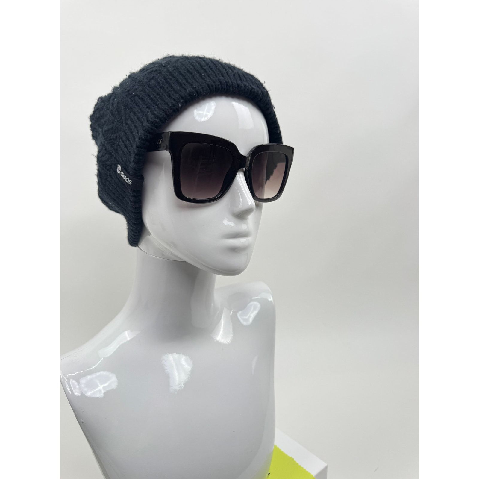 Quay Quay Icy Dark Brown Gradient Square Oversized Sunglasses Size ONE SIZE - 3 Thumbnail