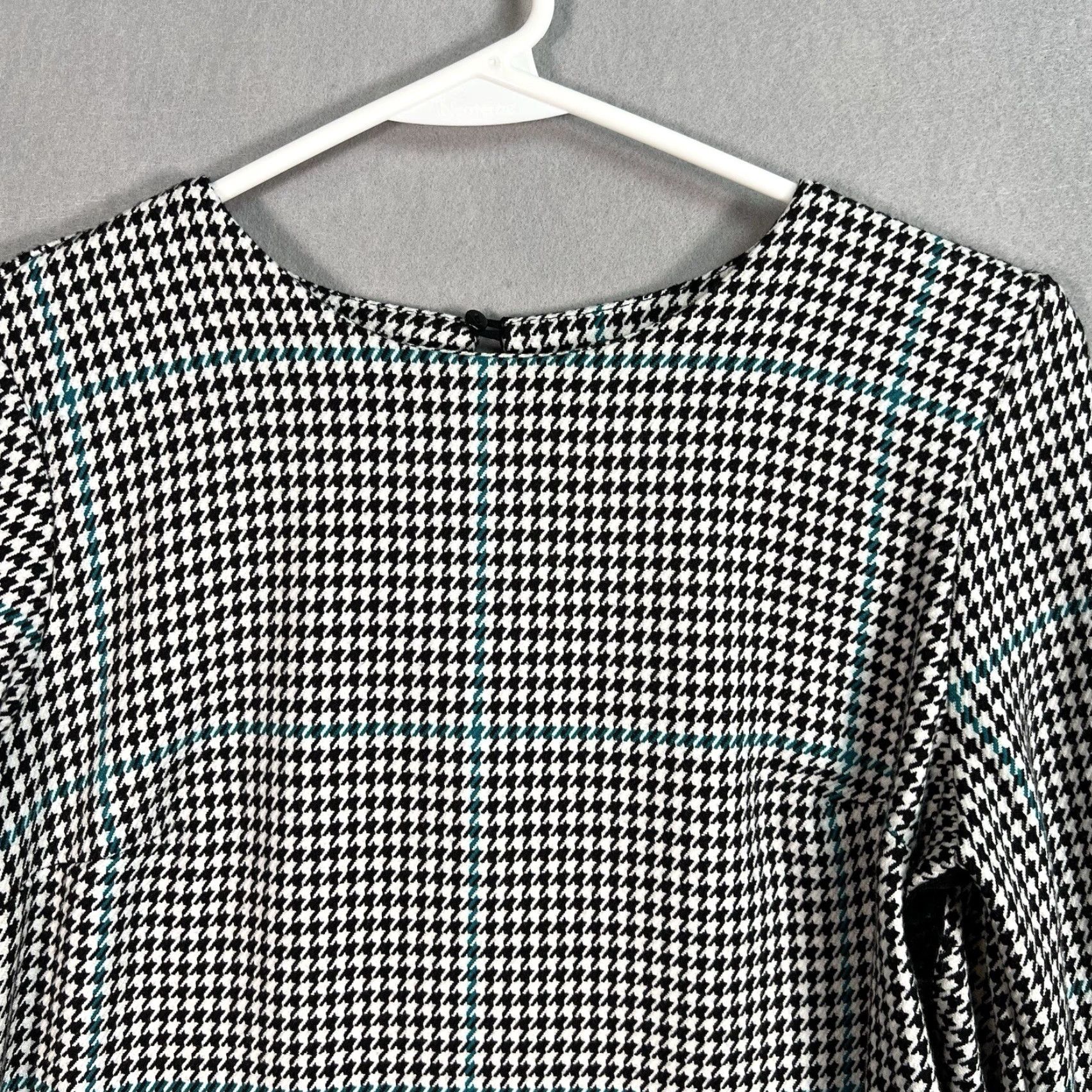 Zara Zara Trafuluc Long Sleeve Houndstooth Print Oversized Shift Dress Size Small Size XS / US 0-2 / IT 36-38 - 5 Thumbnail