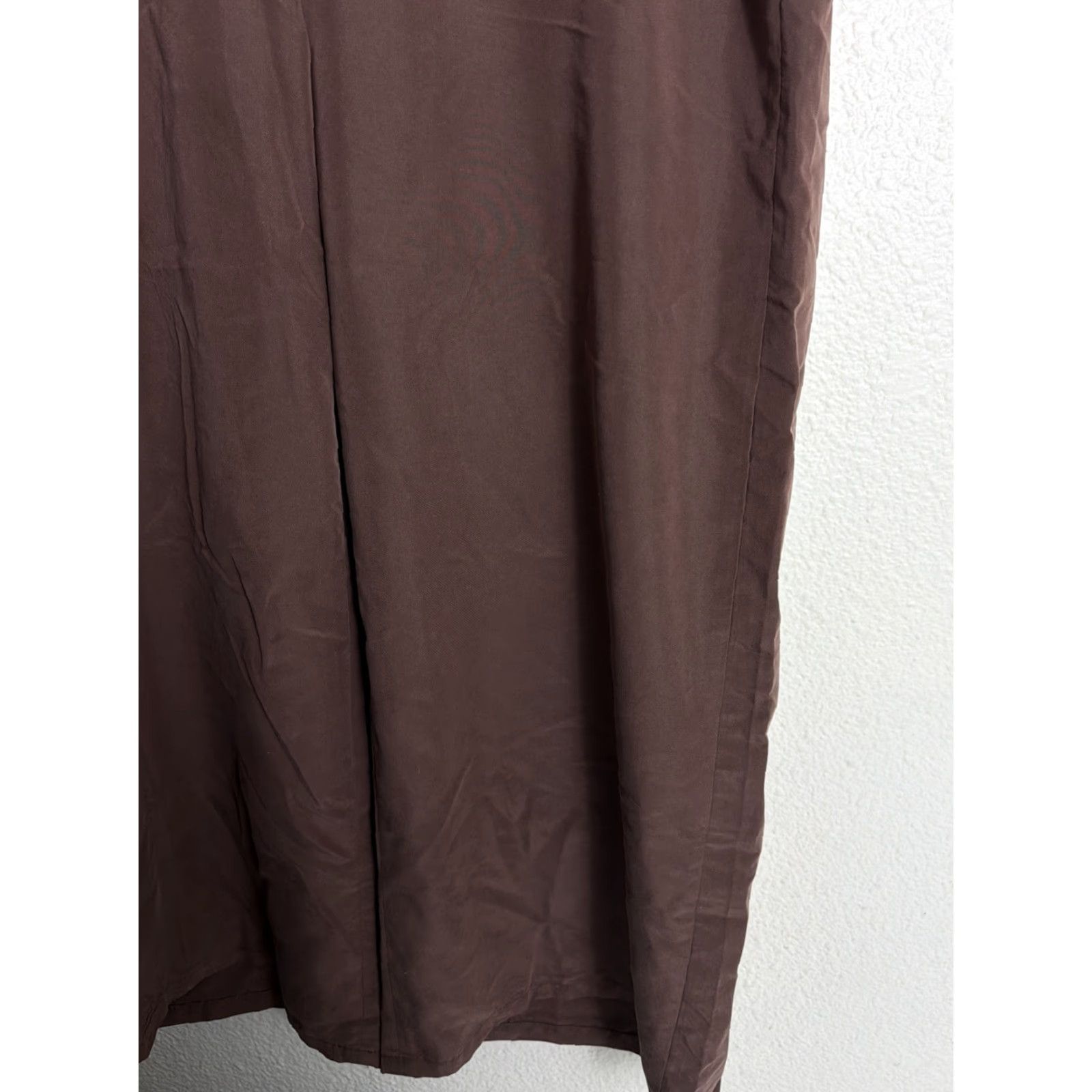 J. Jill J. Jill Womens Pants Chino Wide-Leg Brown Modal Size L Side Zip Womens Brown Wide-Leg Pant 36x28 12.5” Leg Size 36" / US 14 / IT 50 - 6 Thumbnail