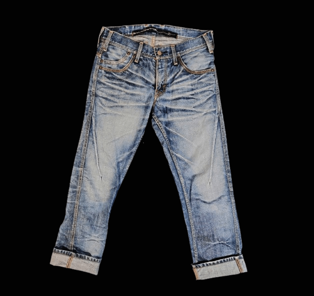 Japanese Brand Blue Way "Made in Nippon" Heavy Whiskered Distressed Denim Size US 32 / EU 48 - 1 Thumbnail