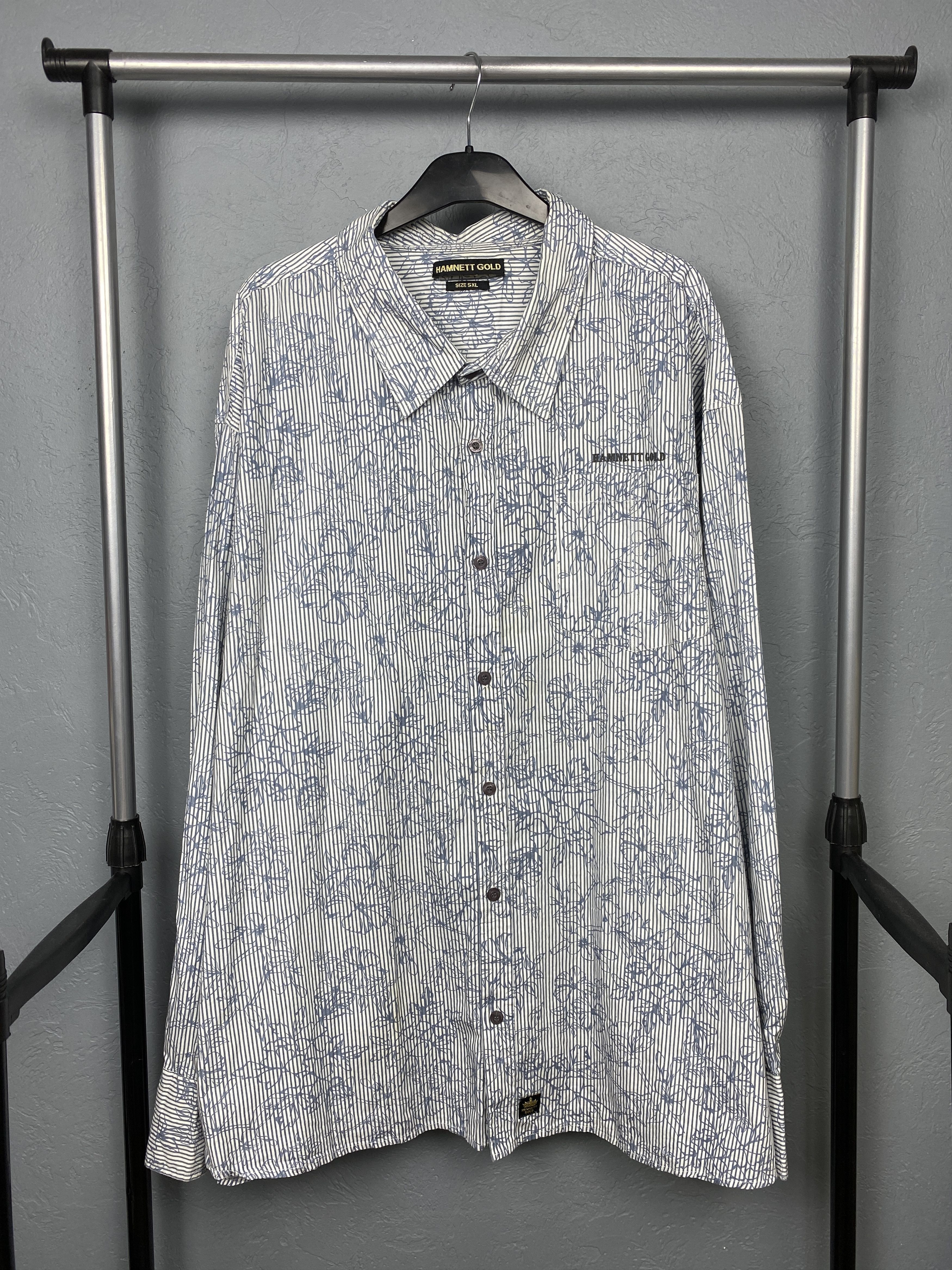 Katharine Hamnett London Katharine Hamnett London Gold Mens Long Sleeve Shirt 5XL Size US XXL / EU 58 / 5 - 1 Thumbnail