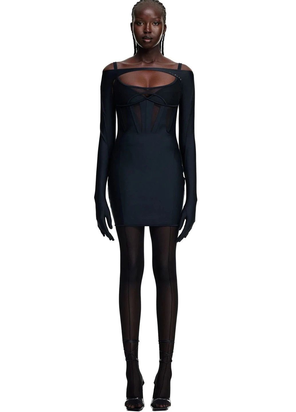 Mugler Mugler x H&M Corset-style Mini Dress Size M / US 6-8 / IT 42-44 - 17 Thumbnail