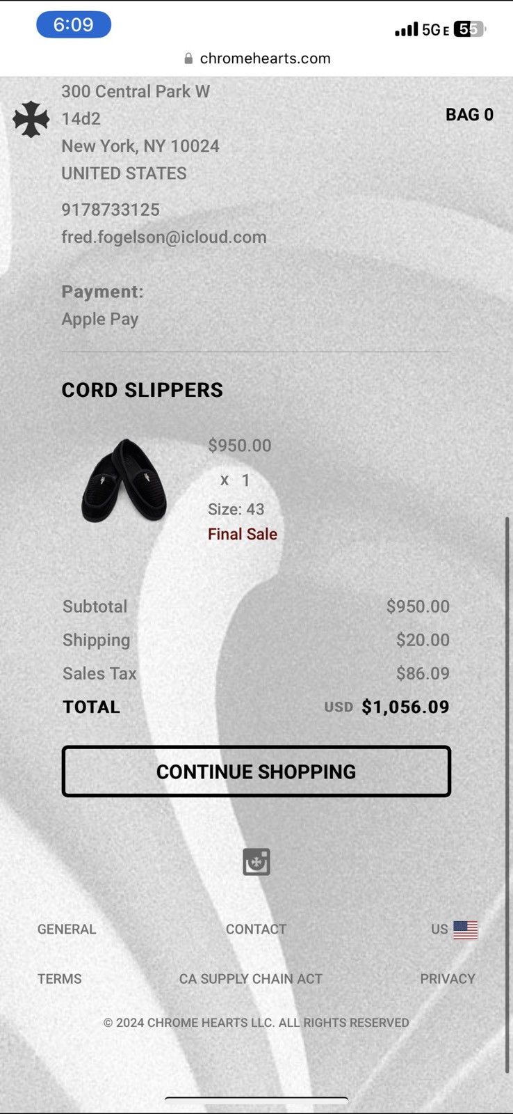 Chrome Hearts Chrome Hearts Cord Slippers Size US 10.5 / EU 43-44 - 8 Thumbnail