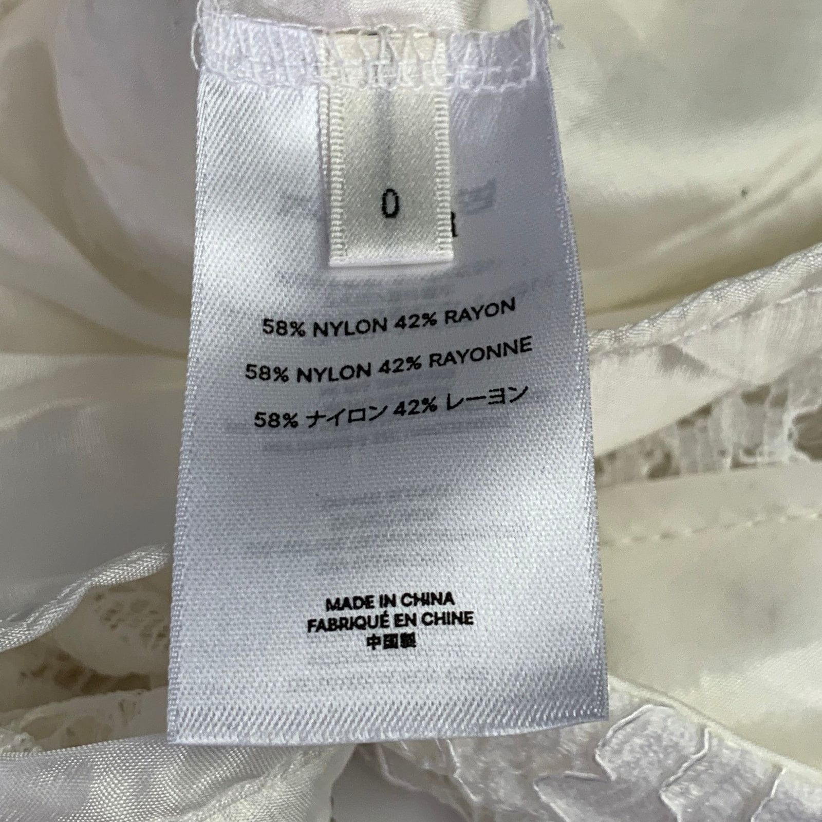 Other INTERIOR Size XS Off White Nylon Blend Lace Shirt Pants Set Size XS / US 0-2 / IT 36-38 - 10 Thumbnail