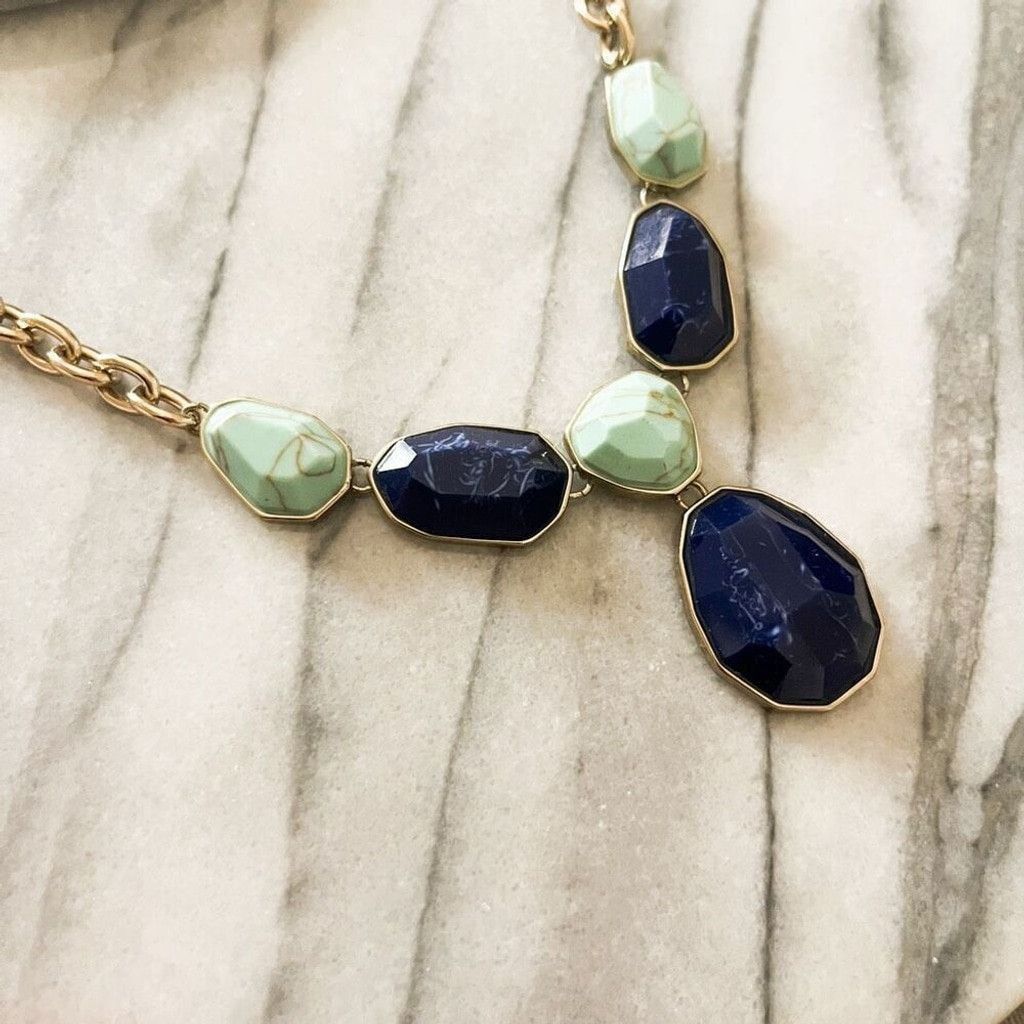 Jewelry Dana Buchman Necklace Blue and Teal Faux Turquoise Size ONE SIZE - 4 Thumbnail