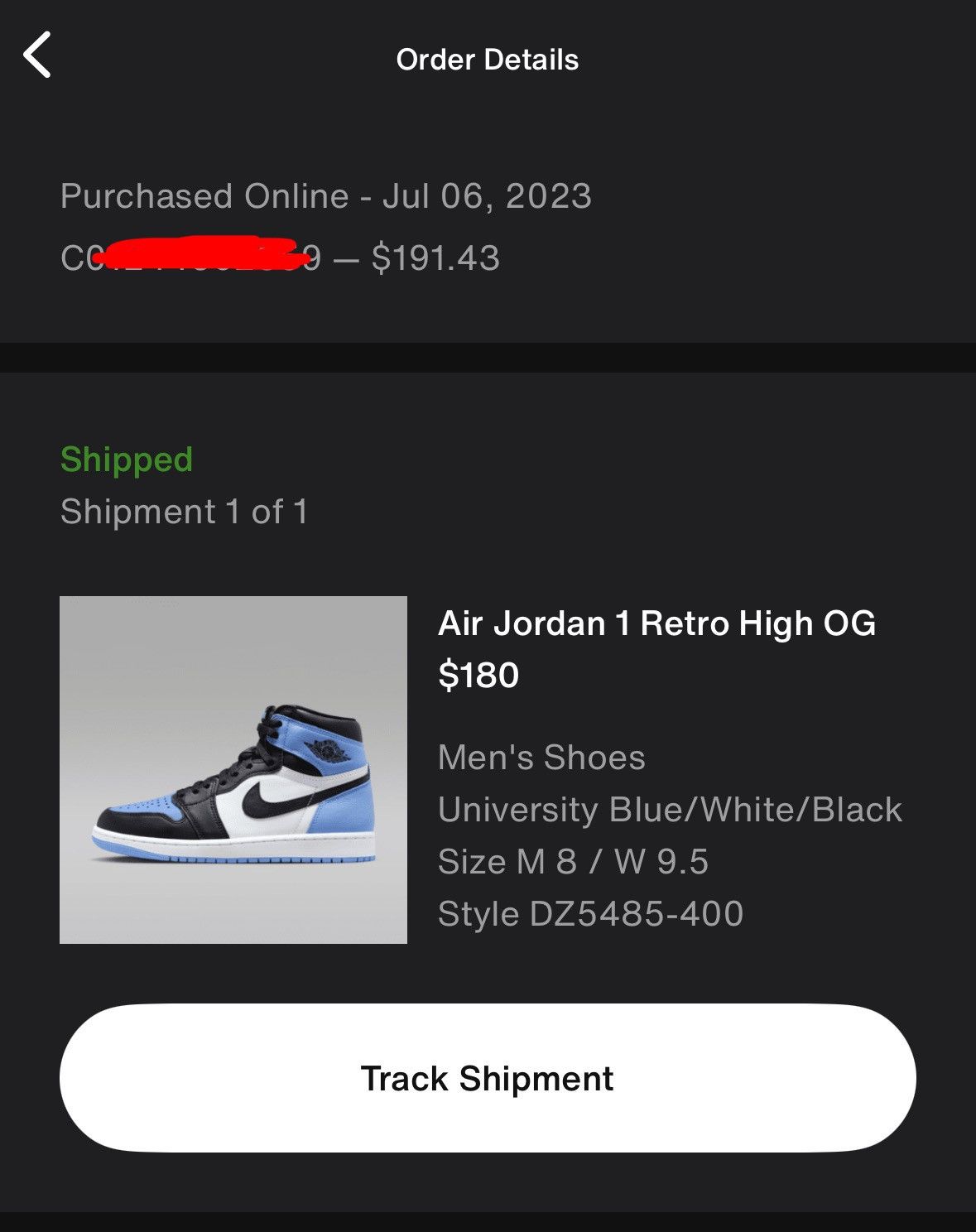 Nike Jordan 1 Retro High “University Blue” Size US 8 / EU 41 - 8 Thumbnail