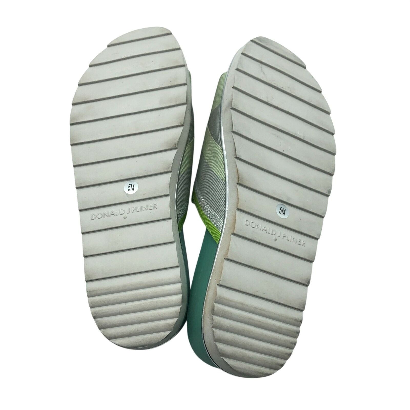 Donald Pliner Donald Pliner Womens Slide Sandals Slip On Fabric Striped Gr Size US 5 / IT 35 - 5 Thumbnail