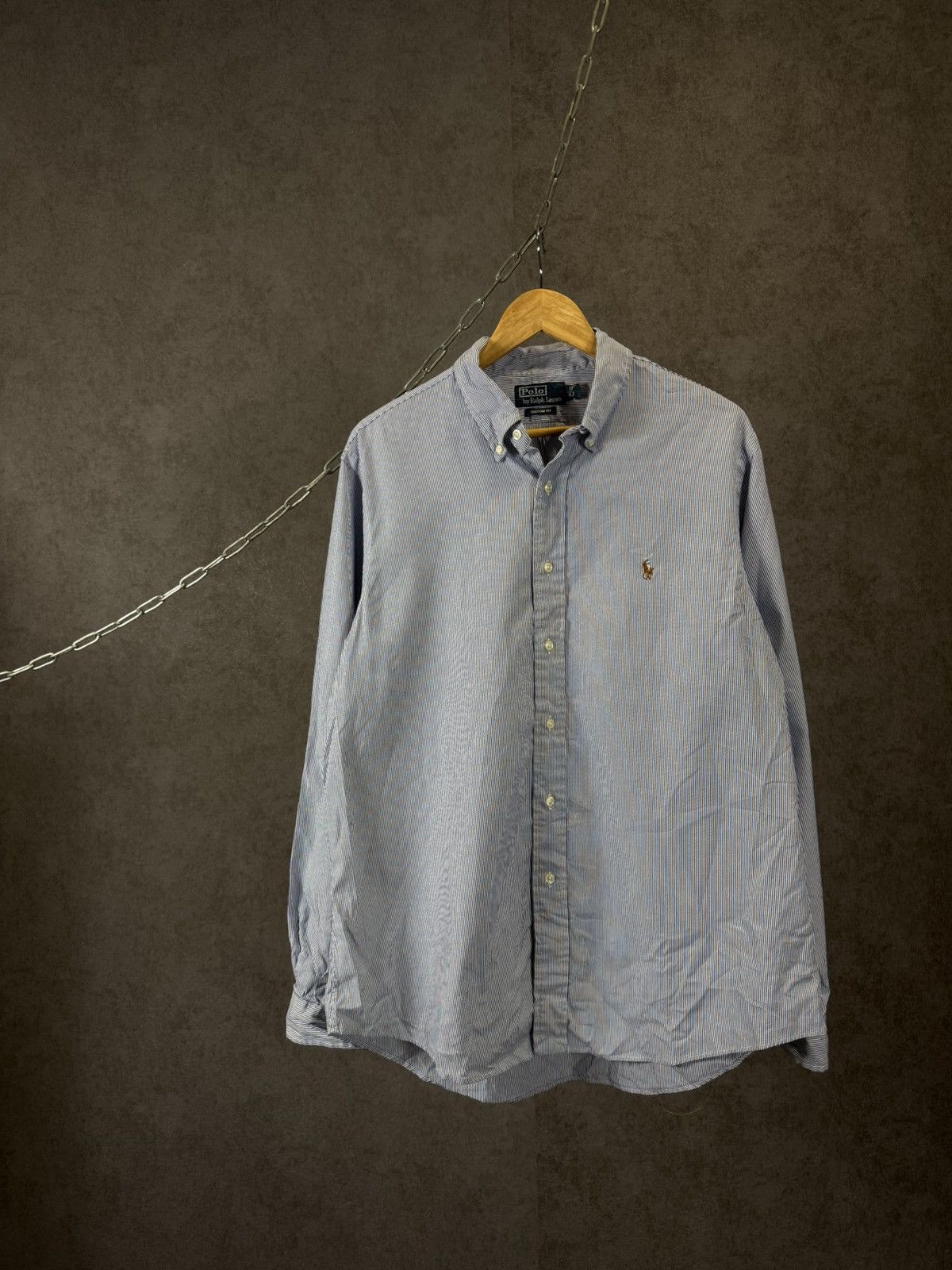 Polo Ralph Lauren Polo Ralph Lauren vintage designer logo striped shirt Size US L / EU 52-54 / 3 - 1 Thumbnail