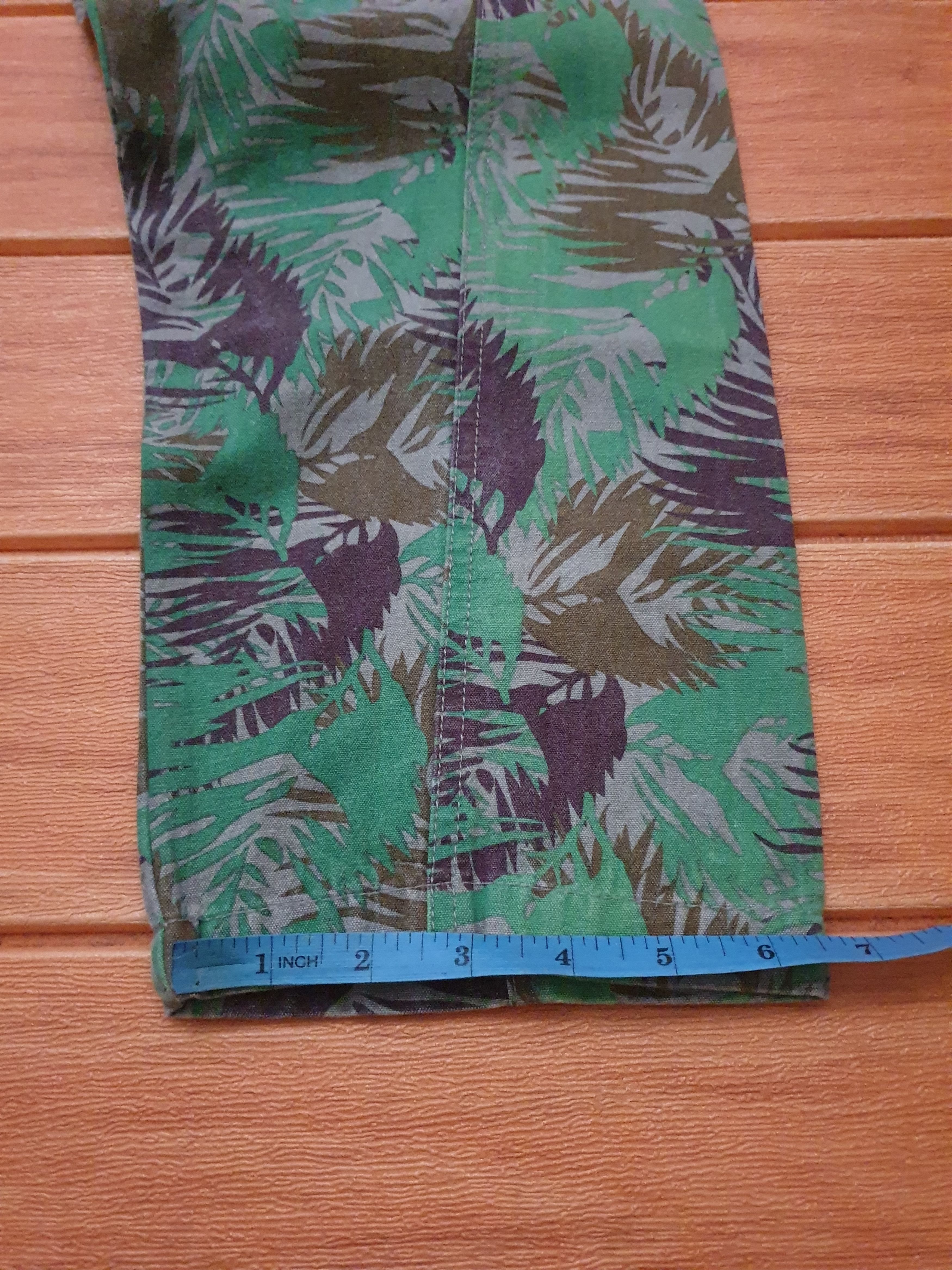 Japanese Brand Blue Moon leaf camouflage Pant Size US 31 - 4 Thumbnail