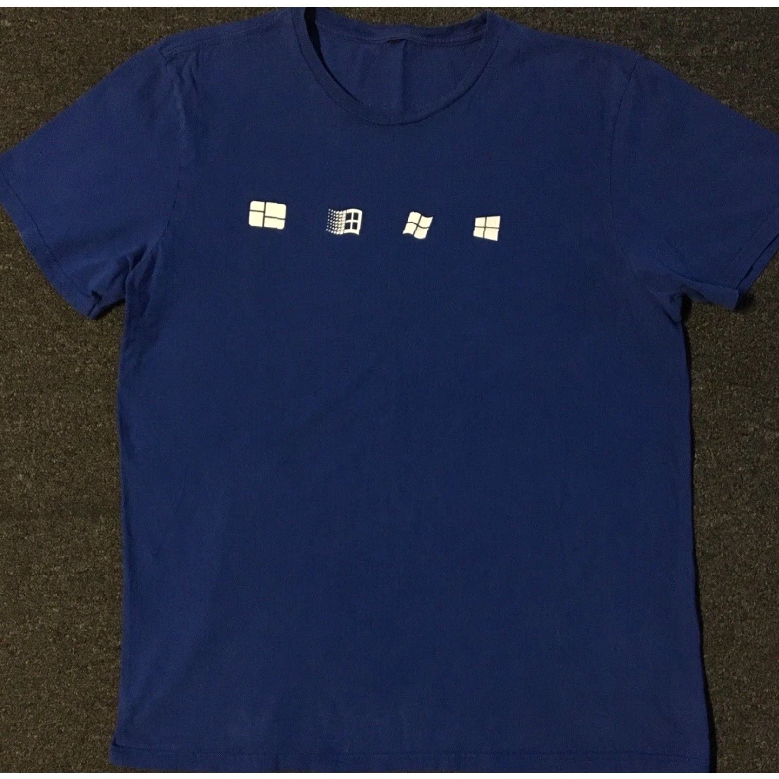 Apple VINTAGE Microsoft Windows 10 Faded Shirt XL Shirt Men XL Blue Microsoft Windows 10 90s Grunge Tech Promo USA retro 80s Size US XL / EU 56 / 4 - 2 Thumbnail