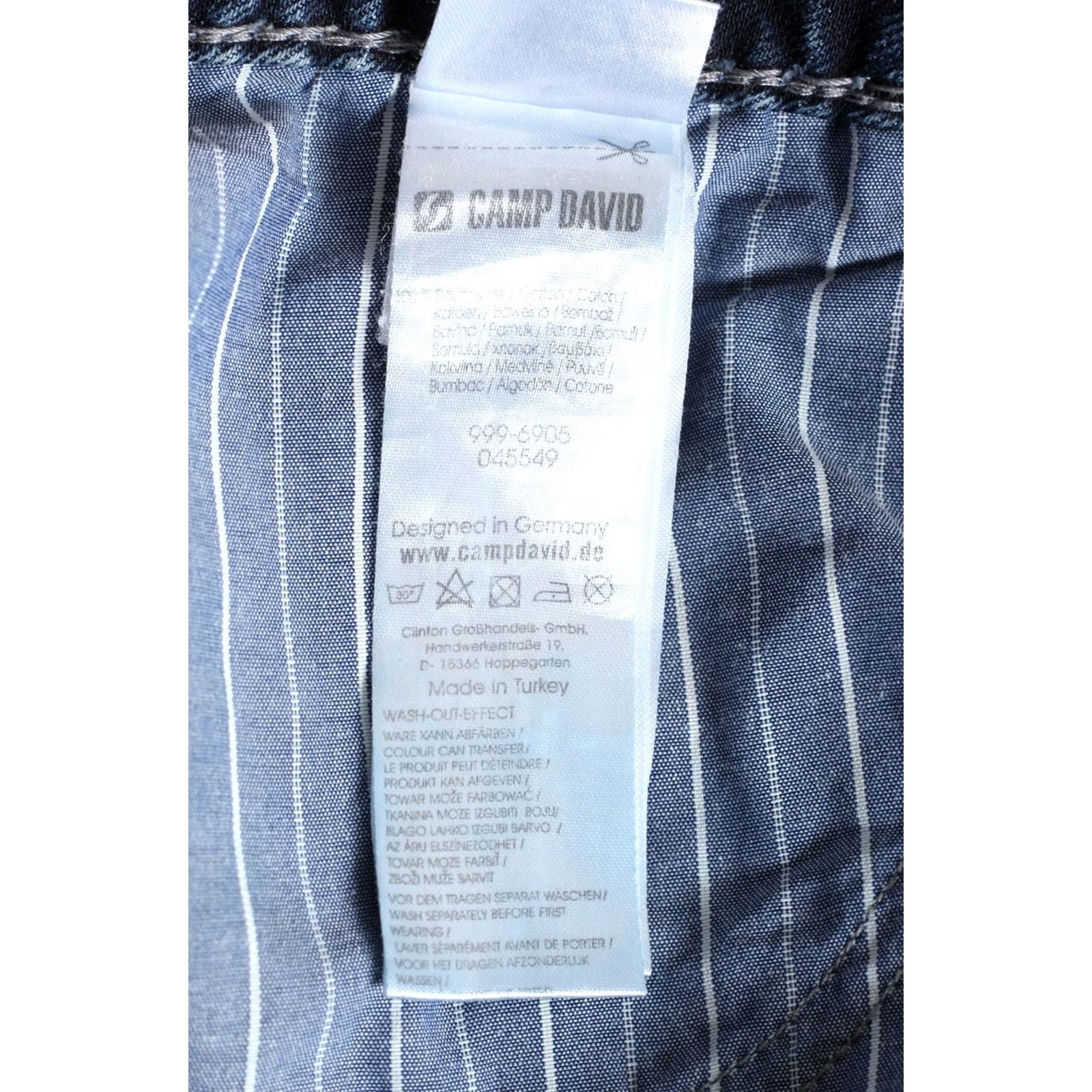 Vintage CAMP DAVID Jeans Men 32/34 Regular Straight DZ5845 Blue 5-Pocket Denim Mid Rise Cotton Jeans Size US 32 / EU 48 - 7 Thumbnail