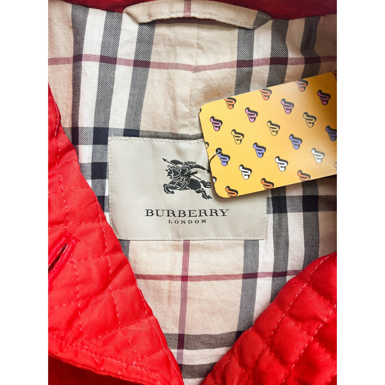 Burberry Vintage 00s Burberry Red Lightweight Jacket - Women's Small Size S / US 4 / IT 40 - 3 Thumbnail