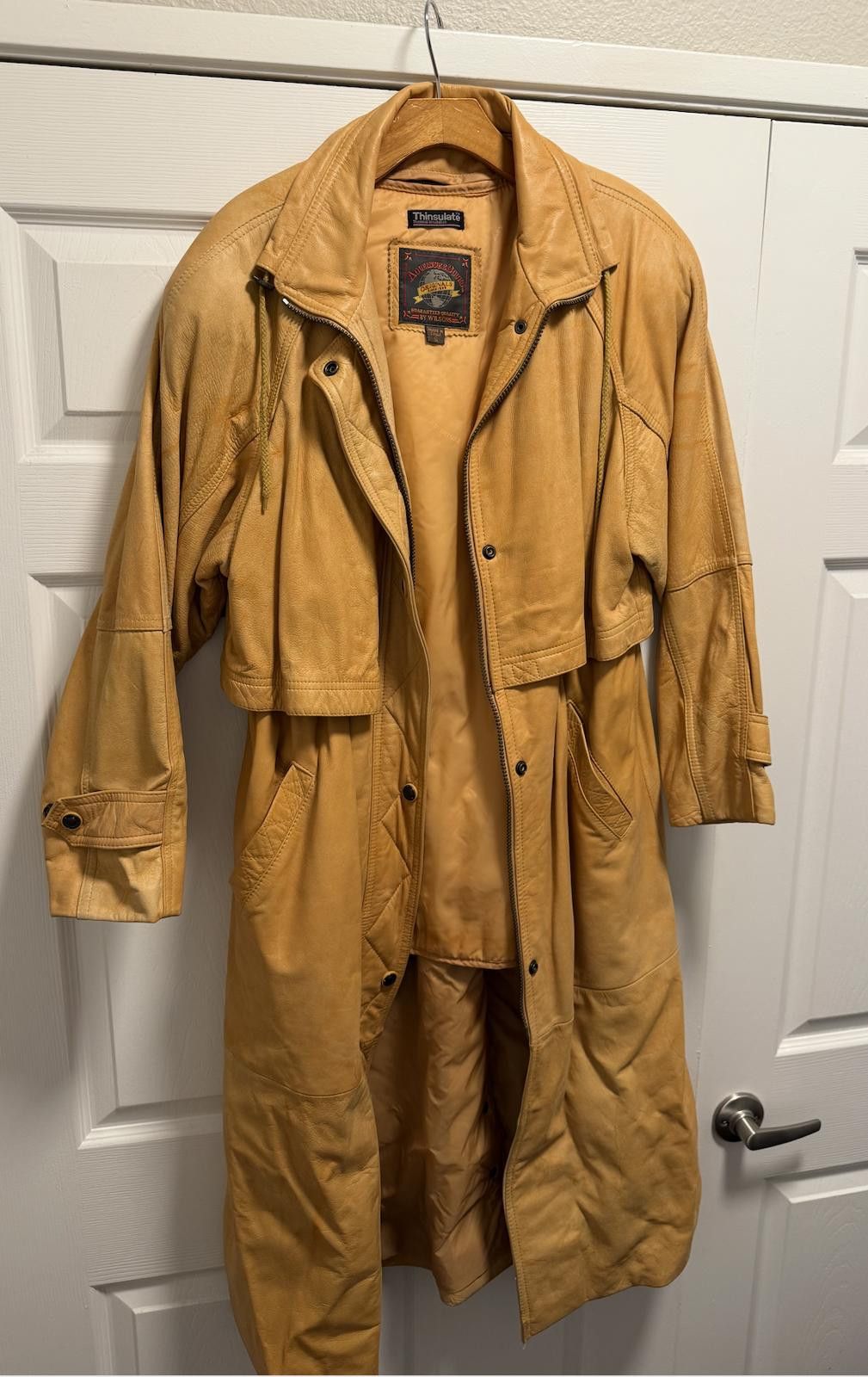 Designer Vintage Wilsons Adventure Bound Leather Trench Coat S Size US S / EU 44-46 / 1 - 11 Thumbnail