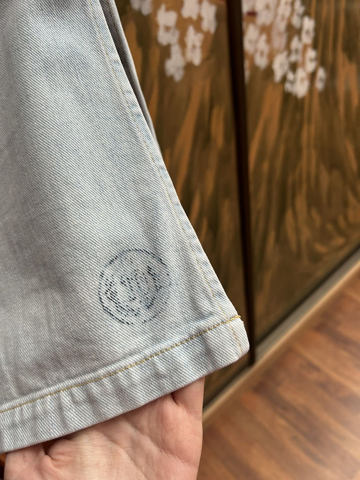 Diesel × Vintage Vintage Y2k Diesel Washed Blue Denim Skirt Knee Lenght Size 27" / US 4 / IT 40 - 3 Thumbnail