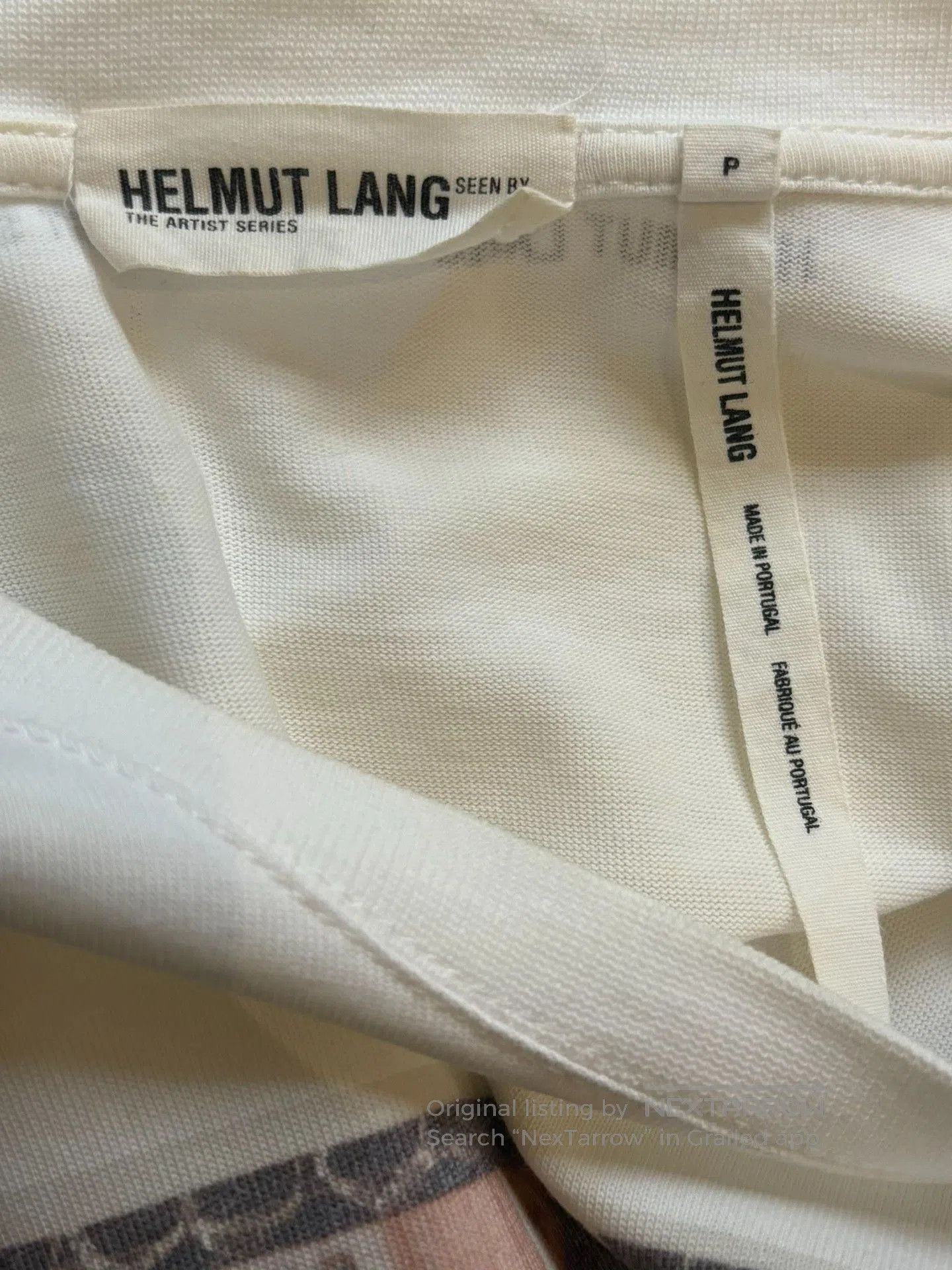 Helmut Lang Helmut Lang Slogan Long Sleeve T. Size US S / EU 44-46 / 1 - 5 Thumbnail