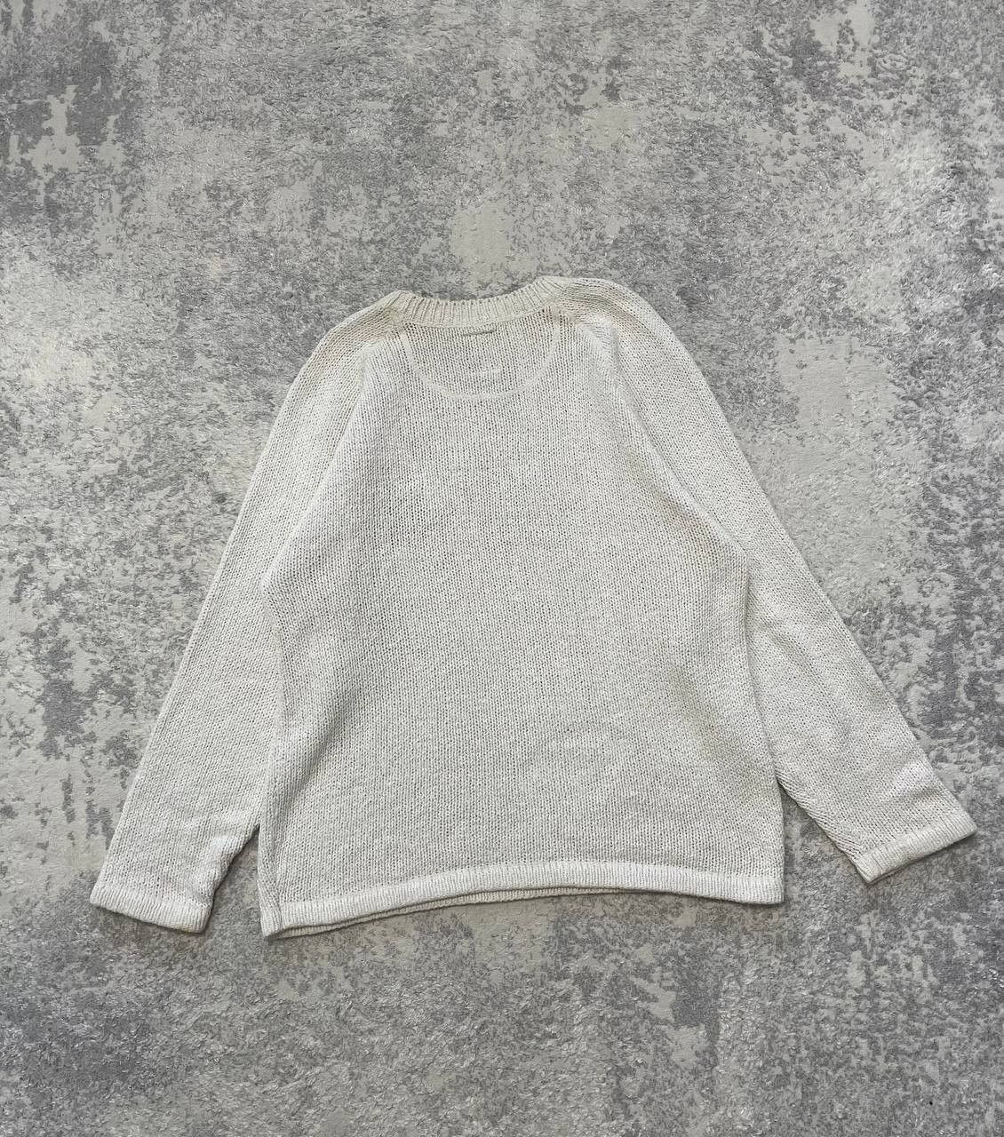 Other Vintage Corto Maltese Wool Sweater Loose Knit Cream Art Knit Size US L / EU 52-54 / 3 - 3 Thumbnail