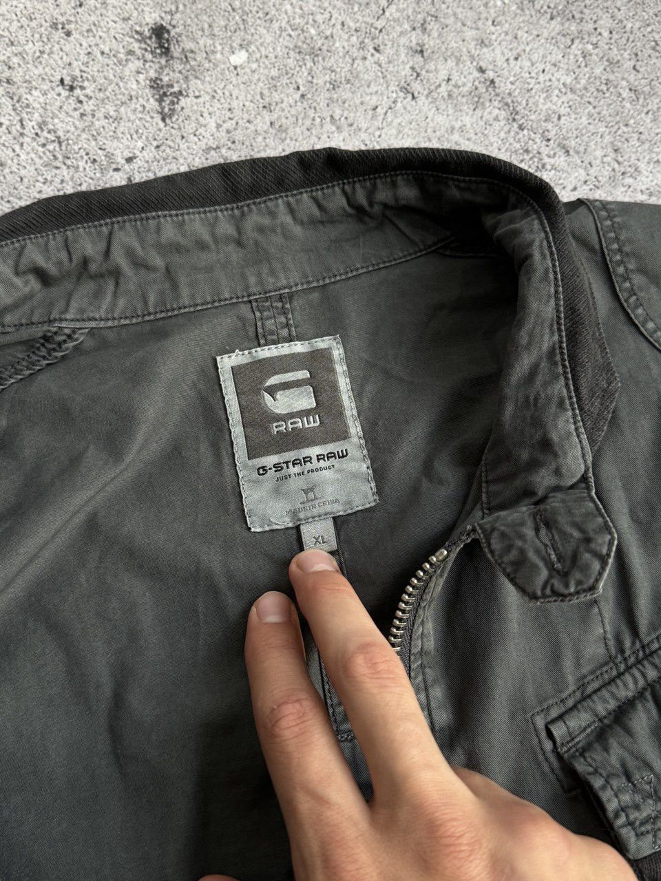 G-Star × Vintage Vintage G-Star Raw Y2K cargo military zip jacket size L XL Size US XL / EU 56 / 4 - 2 Thumbnail