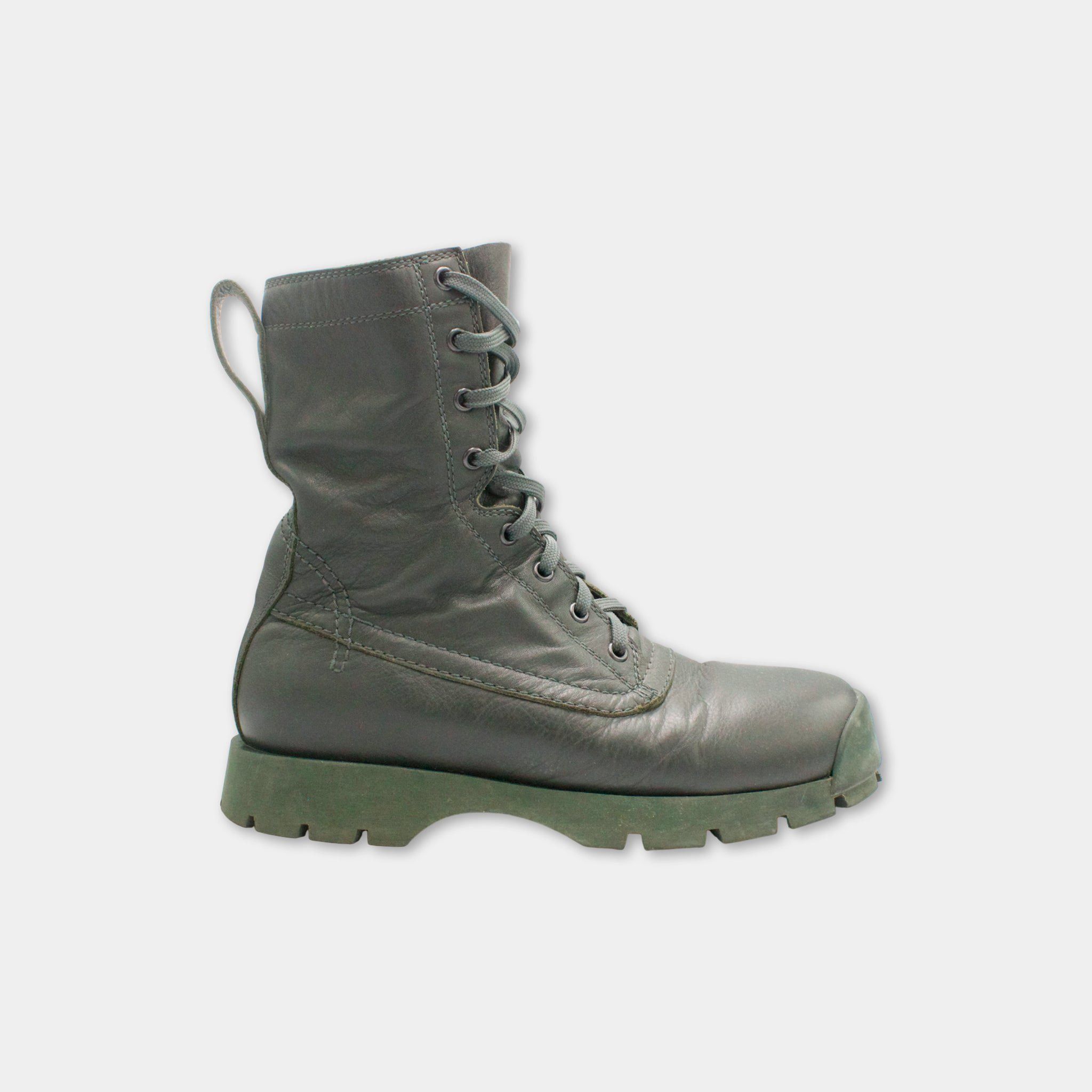 Jil Sander Jil Sander Soft Leather Combat Boots Size US 7.5 / EU 40-41 - 1 Thumbnail