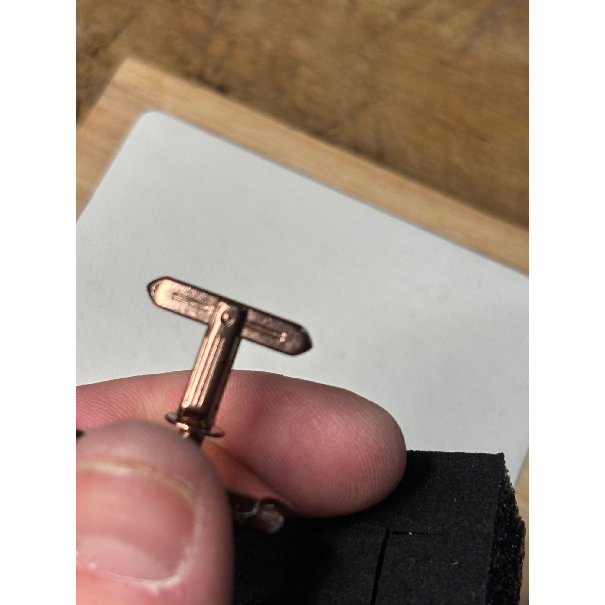 Other Vintage Copper & Black Geometric Cufflinks Size ONE SIZE - 4 Thumbnail