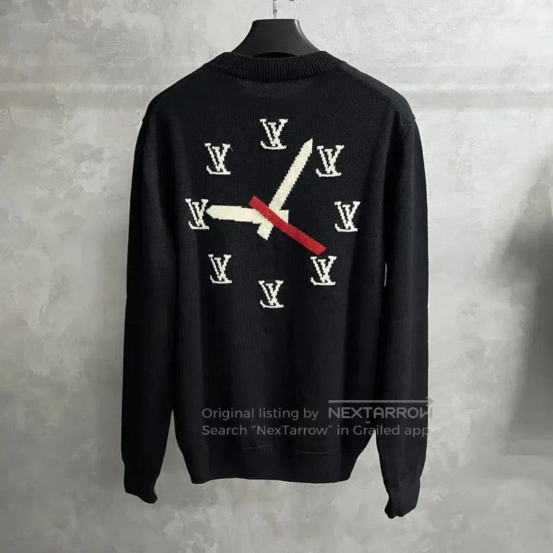Louis Vuitton Louis Vuitton Black Wool Men's Knitted Sweater . Size US L / EU 52-54 / 3 - 5 Thumbnail