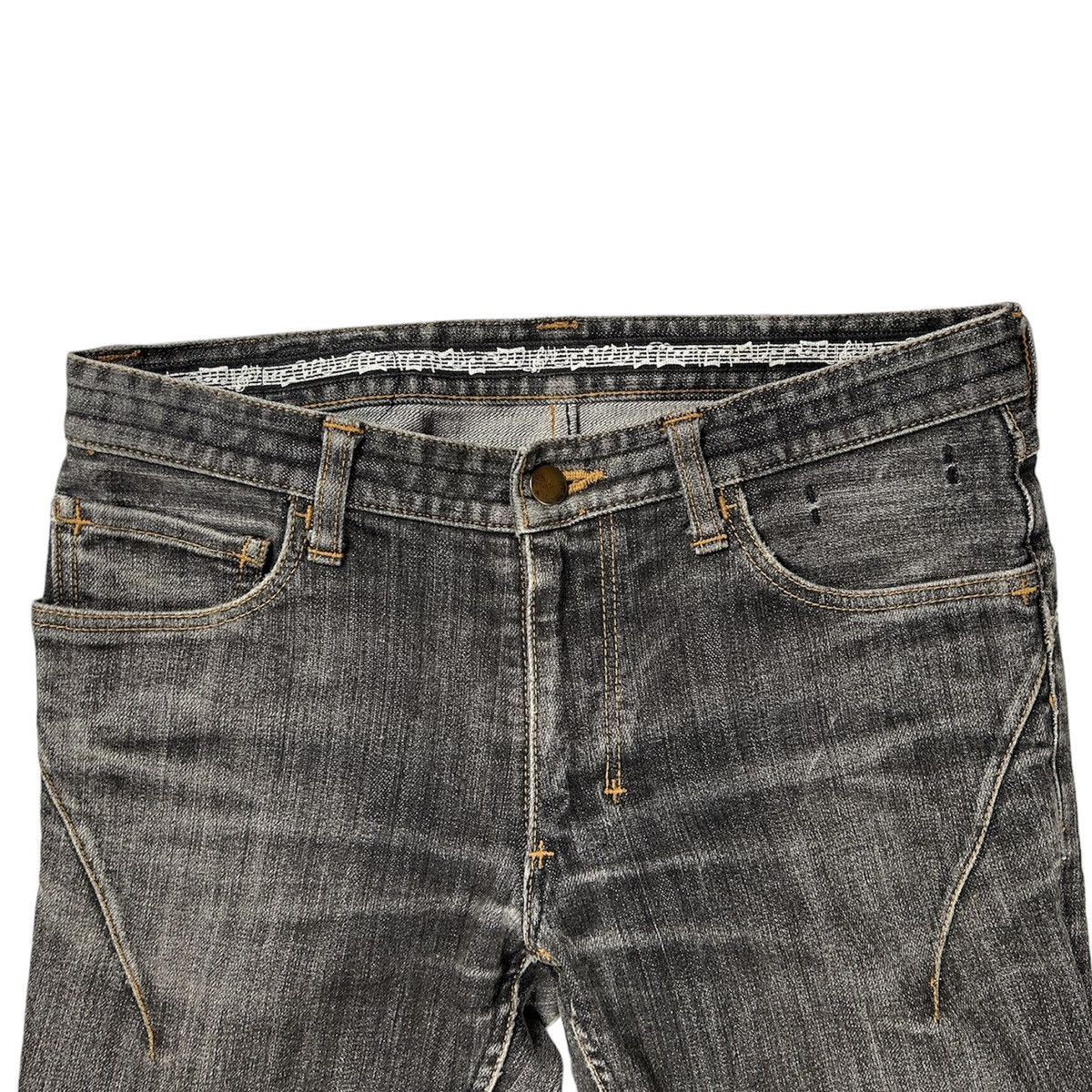 Number (N)ine AW07 Black Pain Denim Size US 30 / EU 46 - 3 Thumbnail