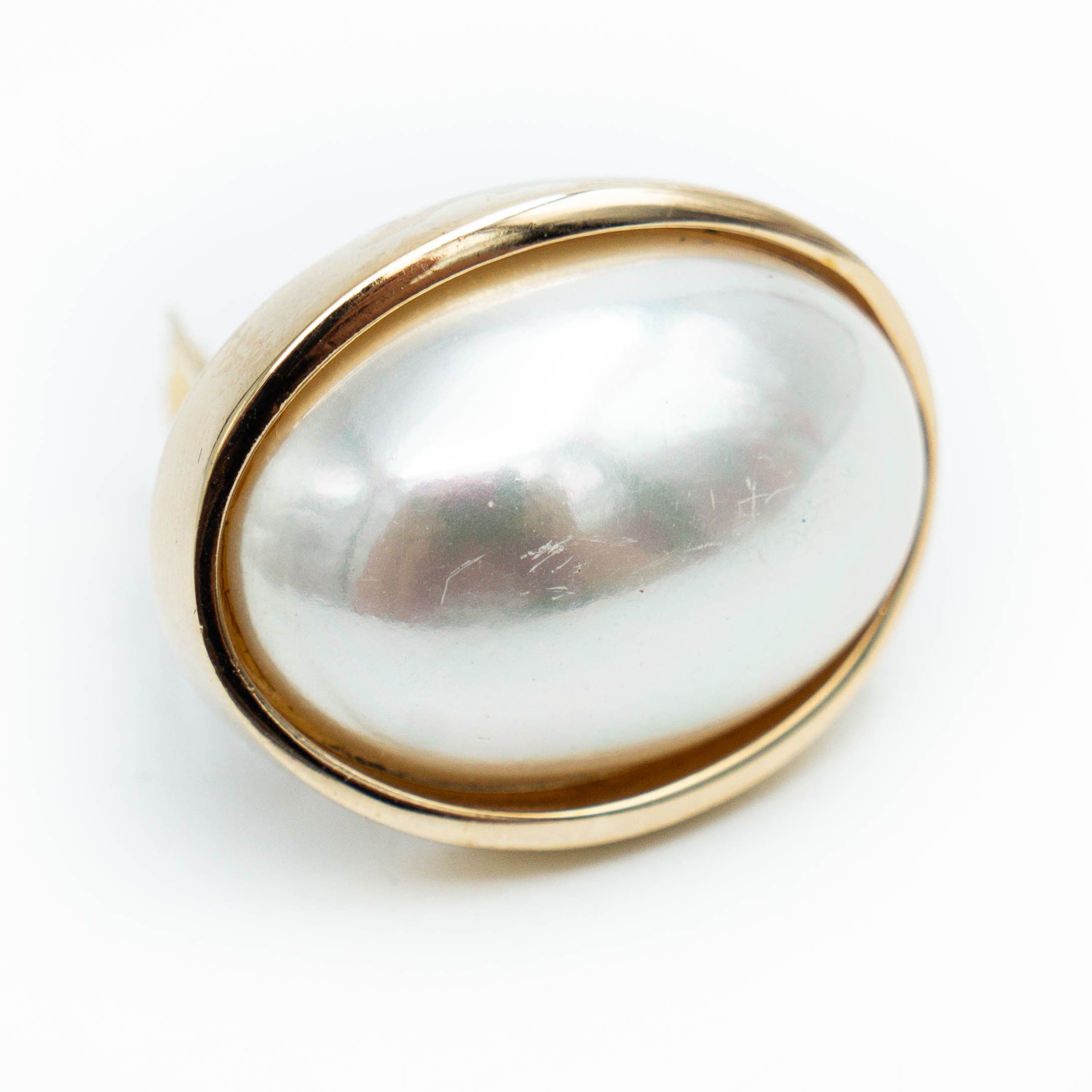 Christian Dior Monsieur × Dior × Vintage Christian DIOR Faux Pearl Oval Clip On Earrings Vintage 80s Size ONE SIZE - 5 Thumbnail