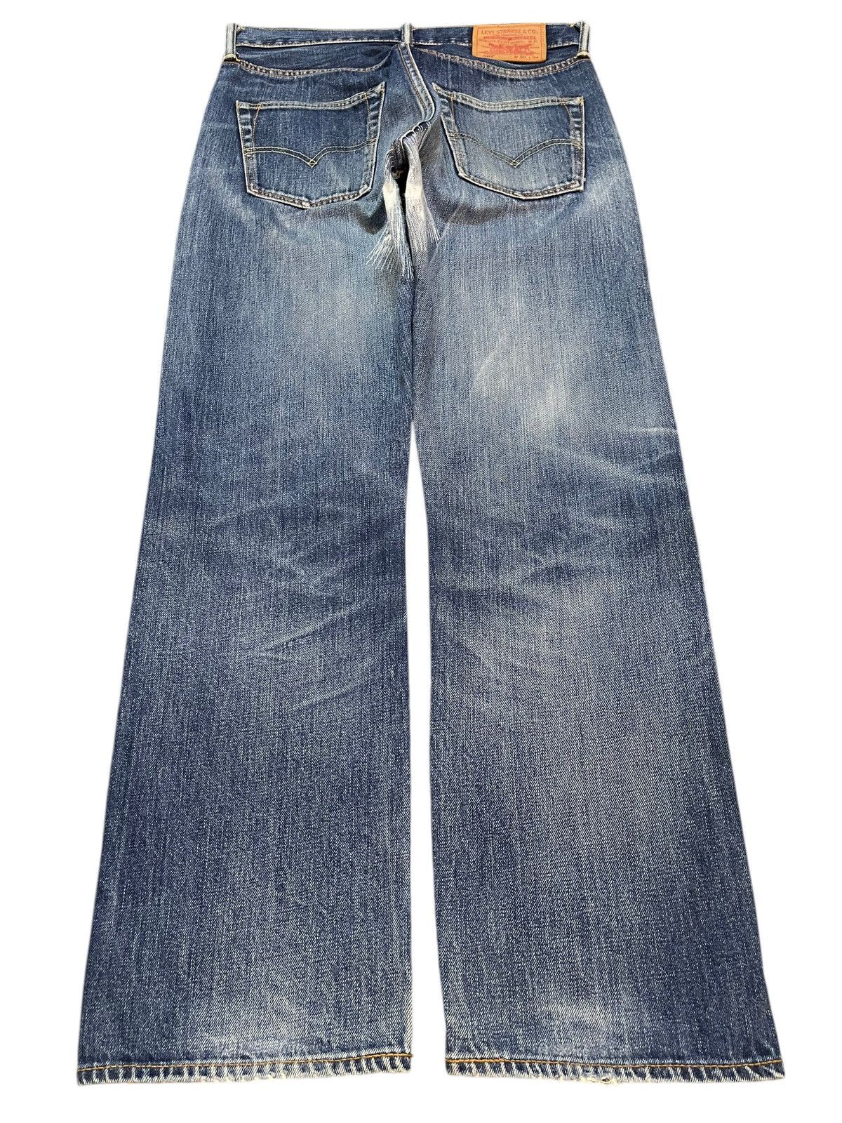 Levi's Vintage Levis 501 Blue Faded Wash Distress Style Loose Jeans Size US 29 - 2 Thumbnail