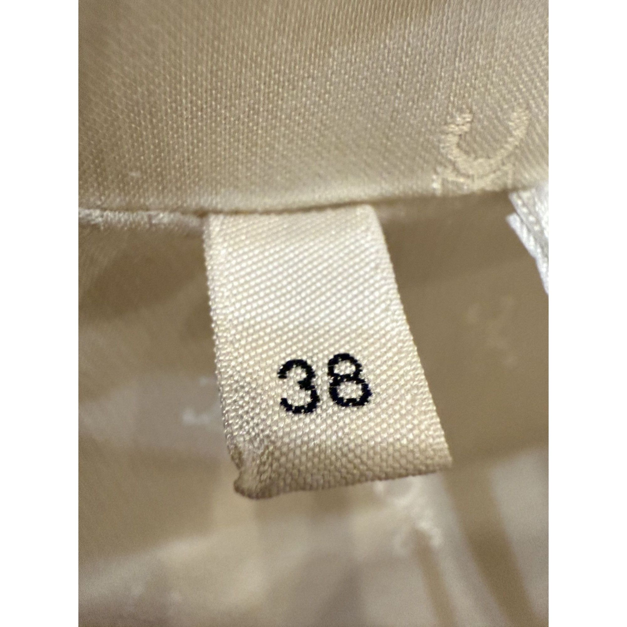 Celine Celine Womens Ivory Boucle Tweed Jacket With Gold Buttons & Size XS / US 0-2 / IT 36-38 - 17 Thumbnail