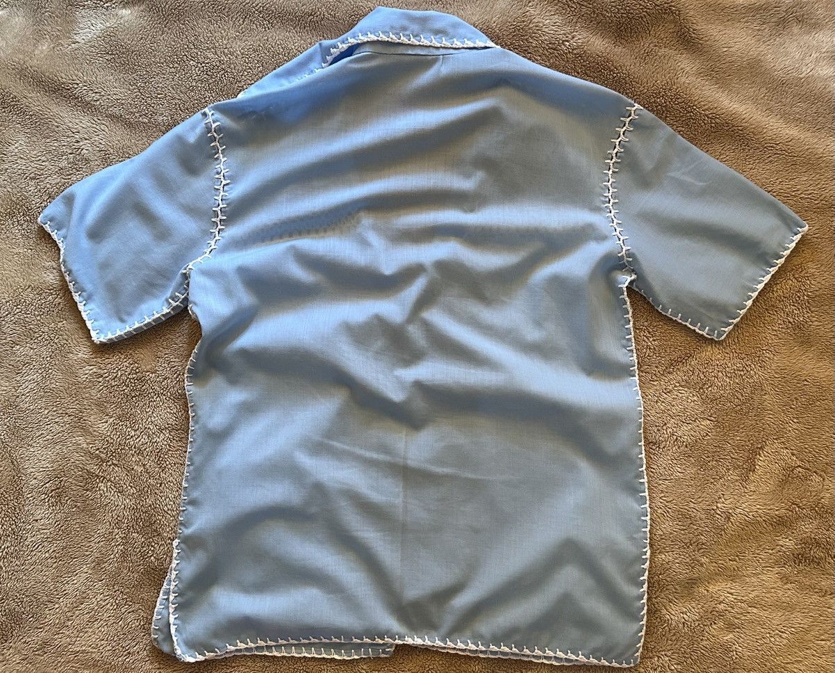 Other Sky-Blue Handcrafted Crochet Insert Shirt Size US M / EU 48-50 / 2 - 7 Thumbnail