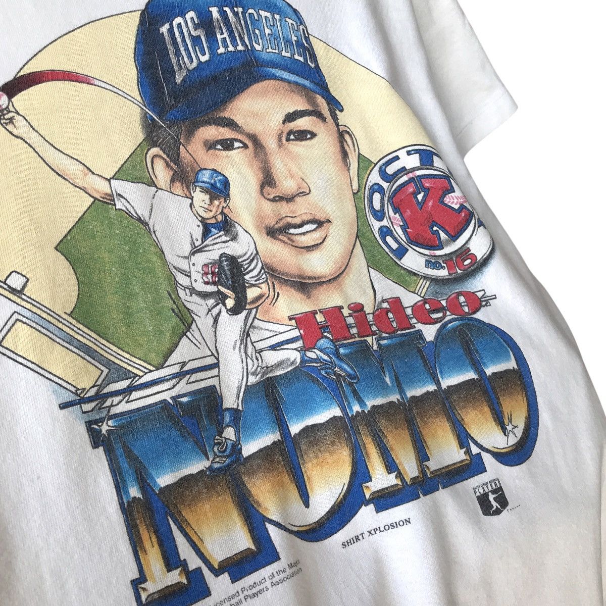 MLB × Vintage Hideo Nomo LA Dodgers Vintage 1990s Delta MLB Kids Tee Size US L / EU 52-54 / 3 - 3 Thumbnail