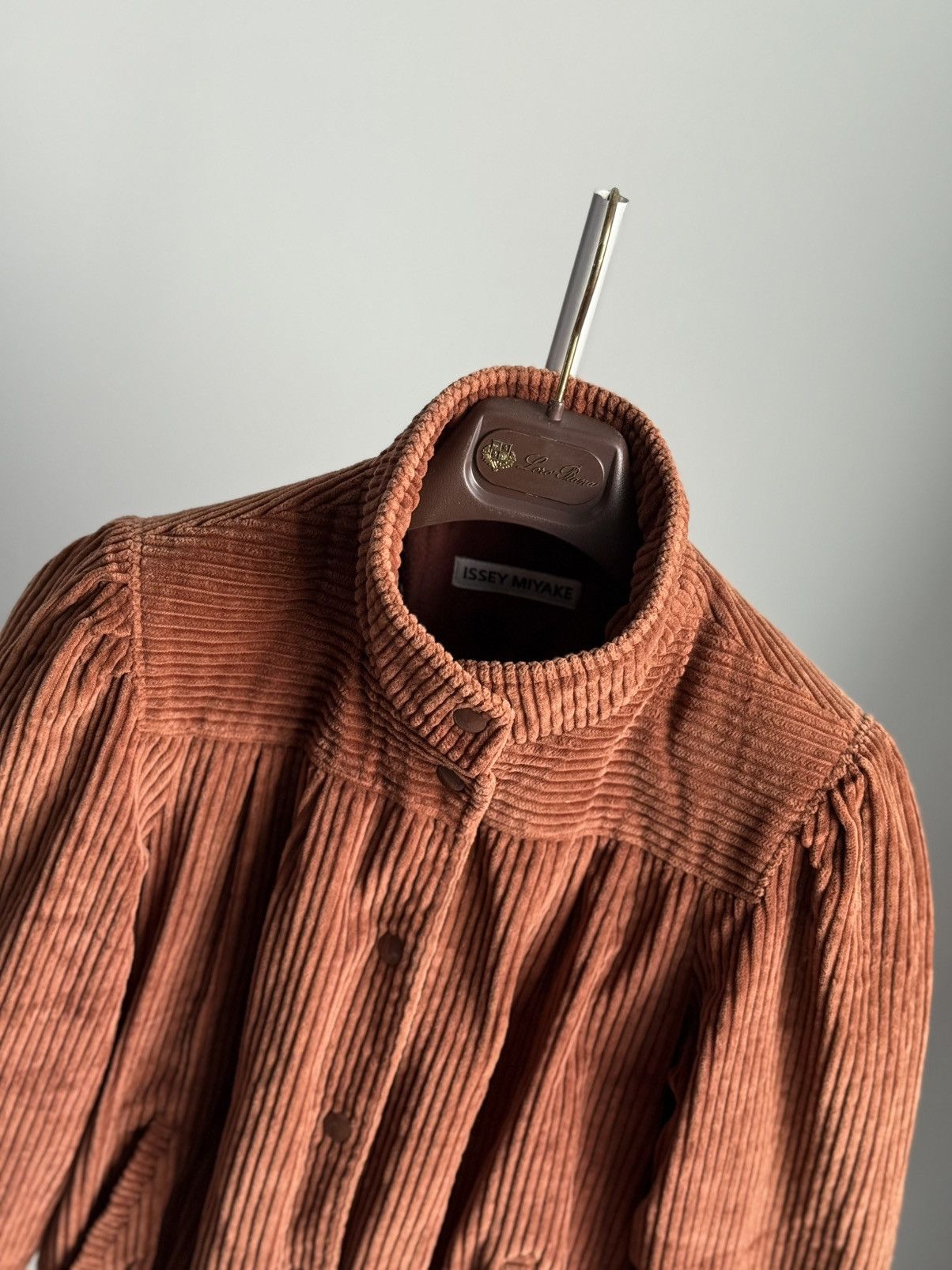 Issey Miyake ARCHIVAL 80s Issey Miyake Corduroy Jacket Japan Brown Wmns Size S / US 4 / IT 40 - 3 Thumbnail