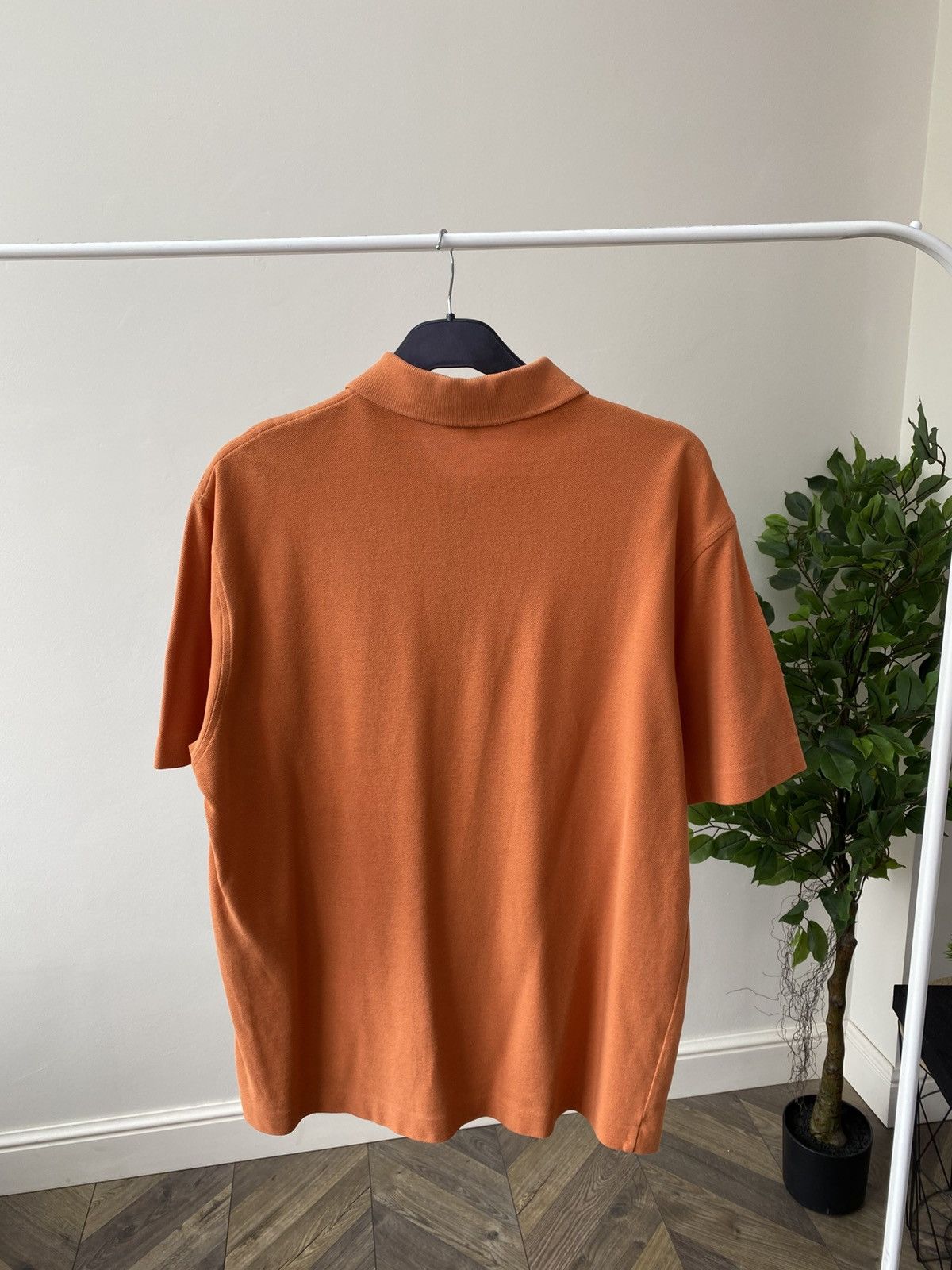 Burberry × Vintage Vintage Burberry Orange Denim polo t-shirt Size US L / EU 52-54 / 3 - 10 Thumbnail