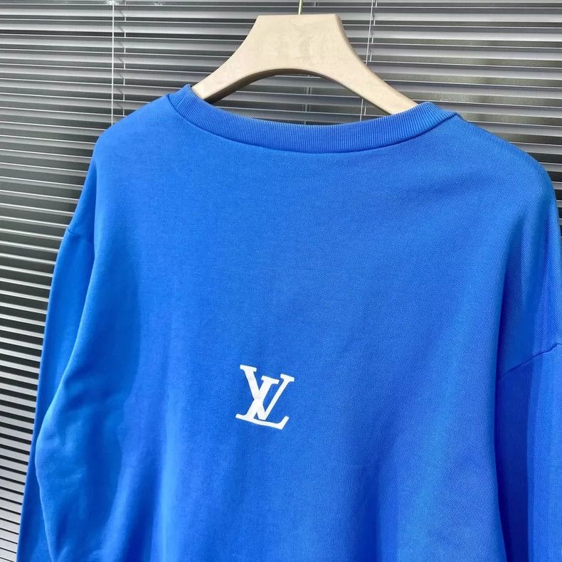 Louis Vuitton LOUIS VUITTON Lightning letter print logo tagline long slee Size US XXL / EU 58 / 5 - 5 Thumbnail
